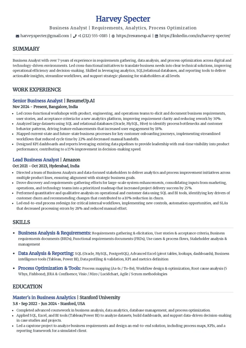resume template