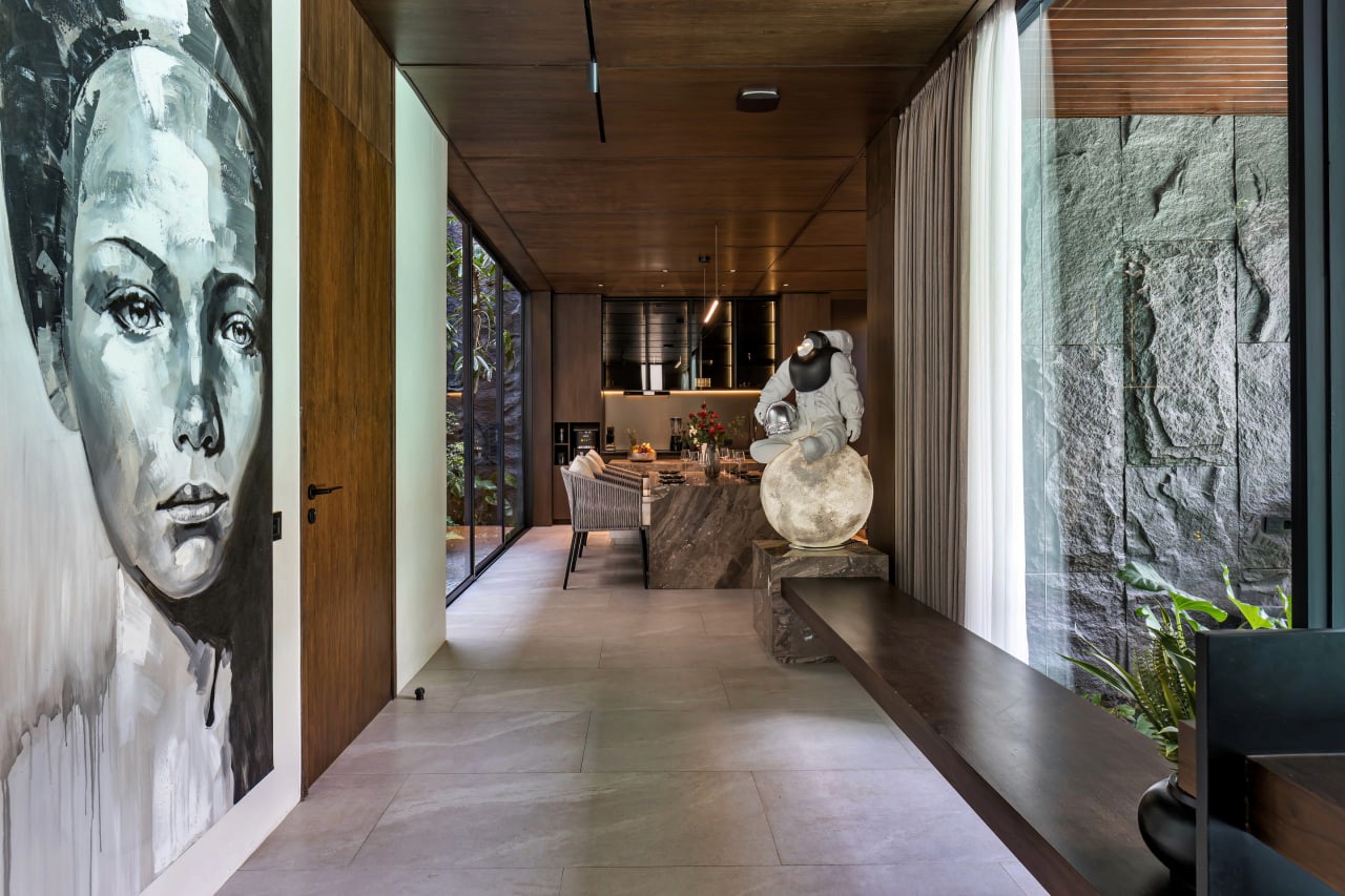 3-bedroom designer villa with rooftop in Canggu