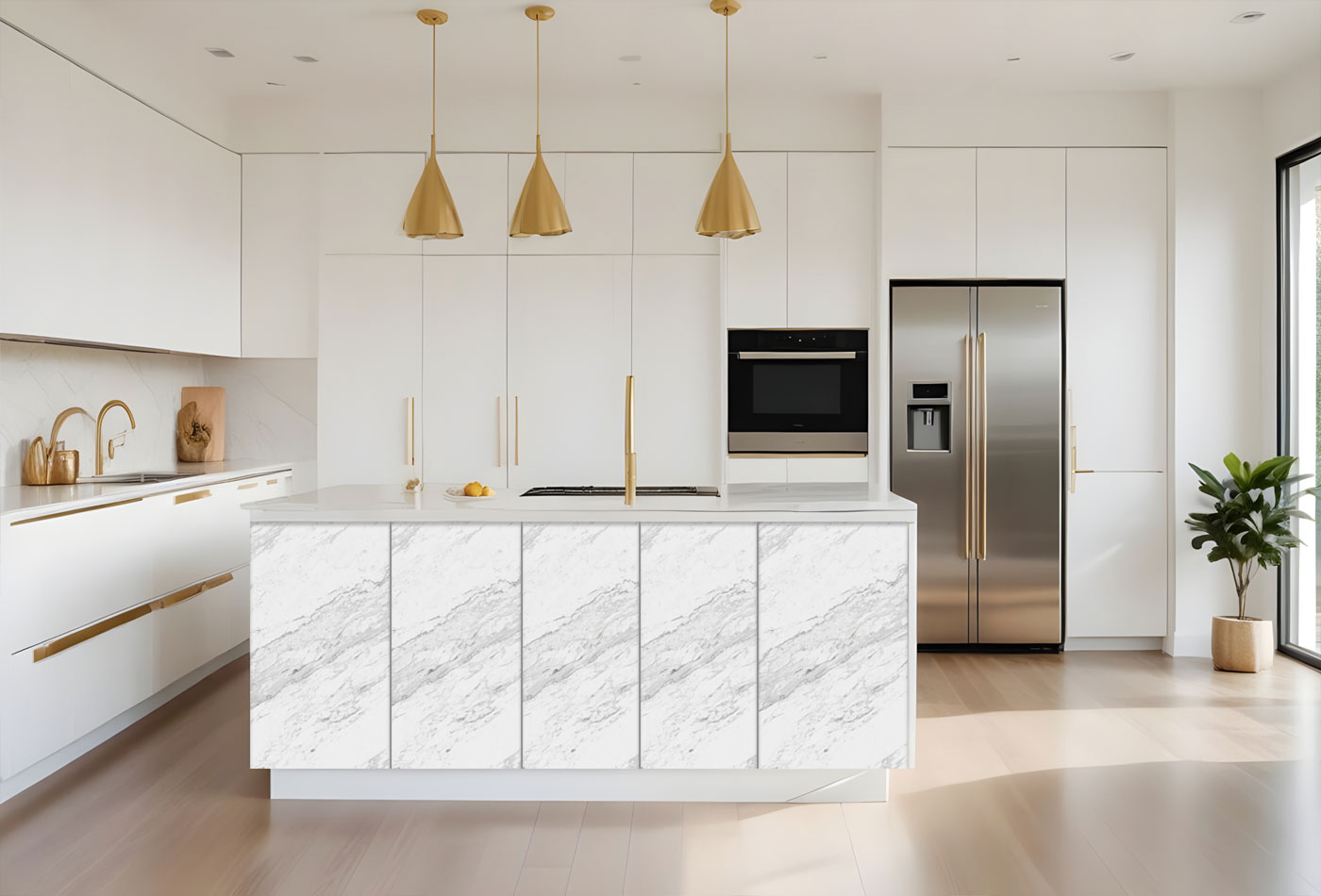 Melamina Marmol Blanco Economico | Tablero MDF | 15 MM