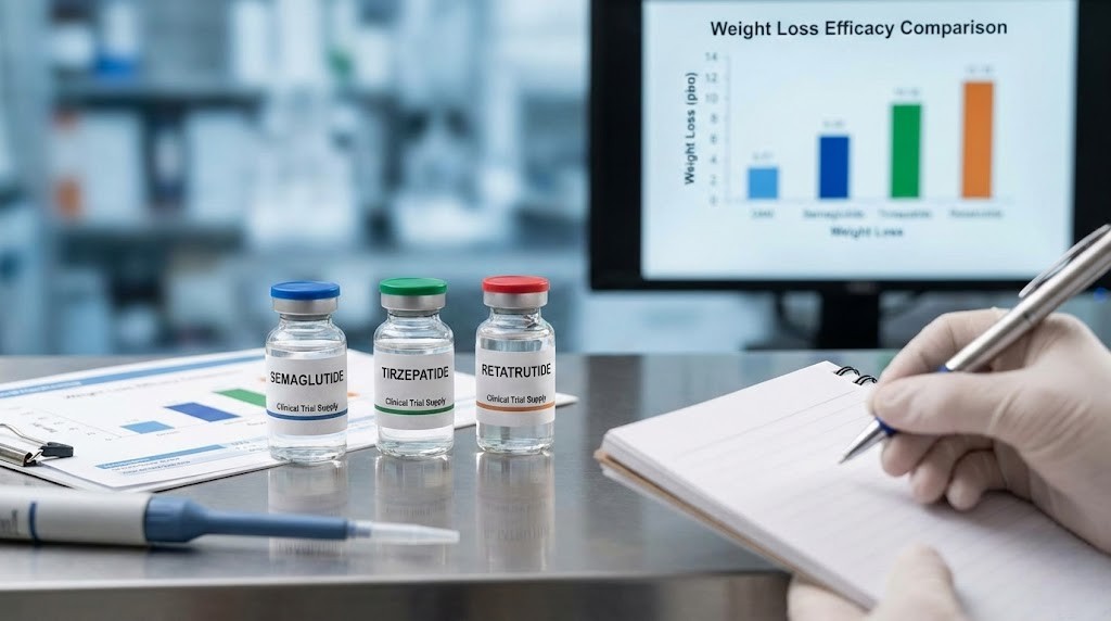 Semaglutide vs tirzepatide vs retatrutide