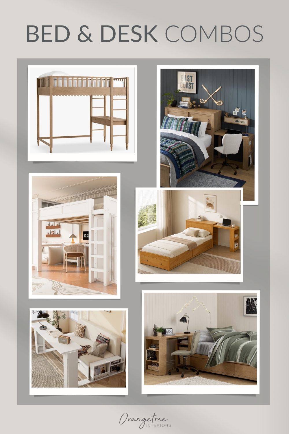 Beds with desks