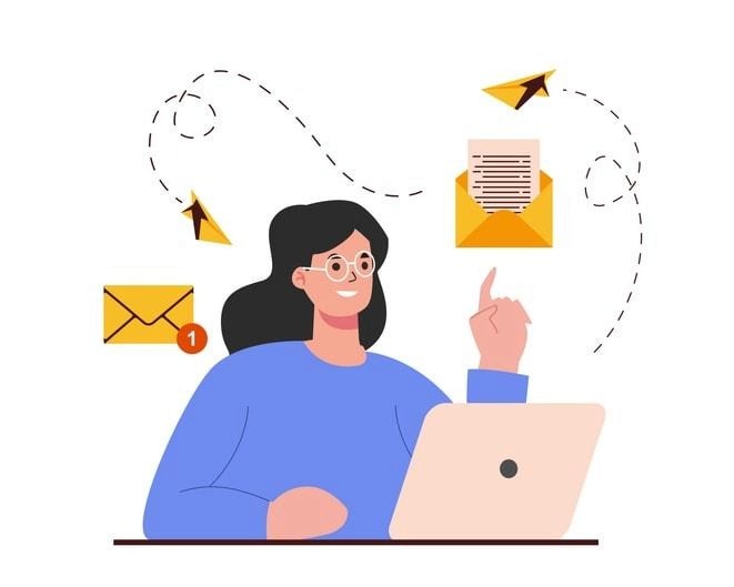 A professional out of office message being drafted on a laptop.