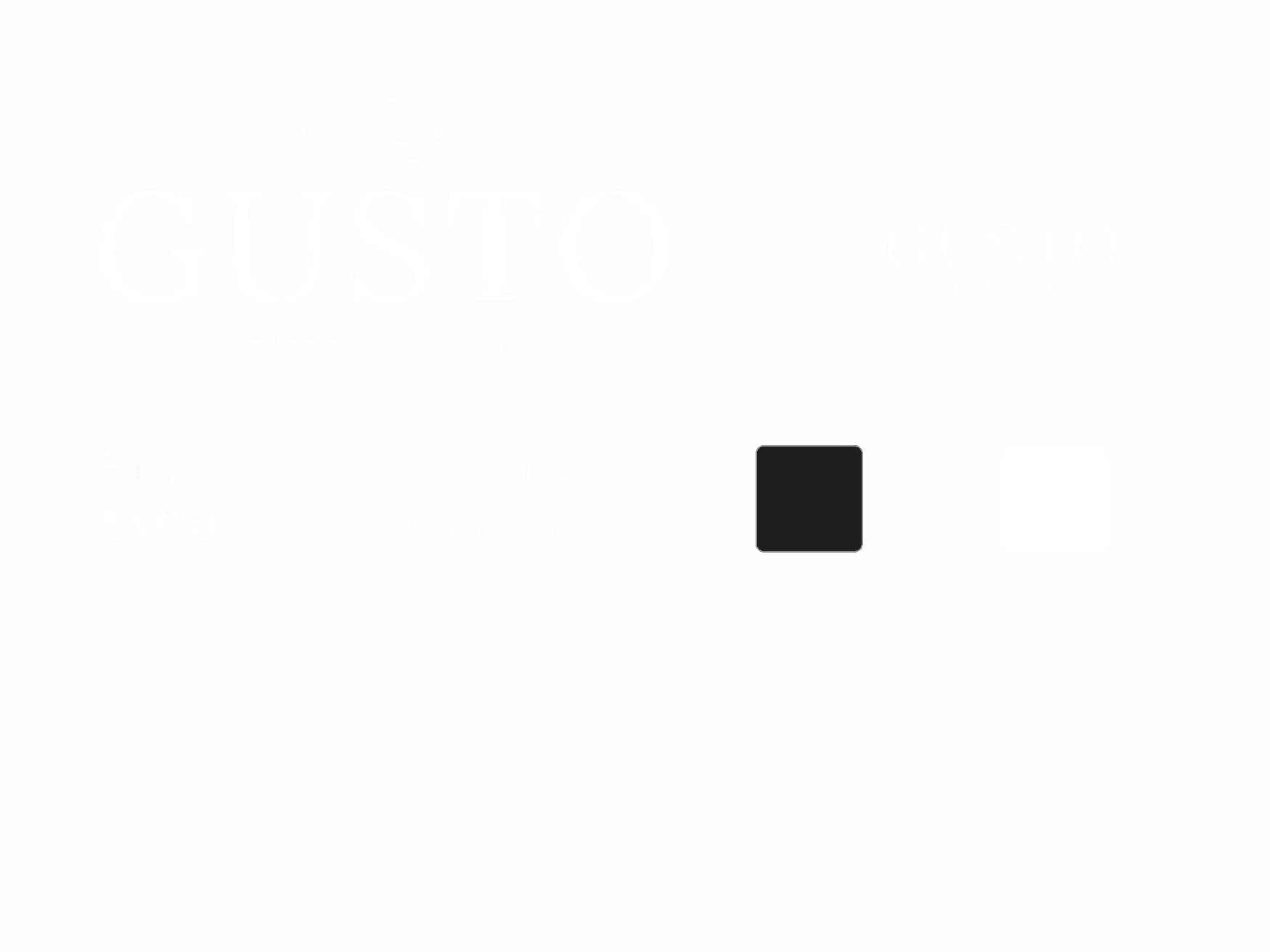 Oblkovanje znamke za Gusto
