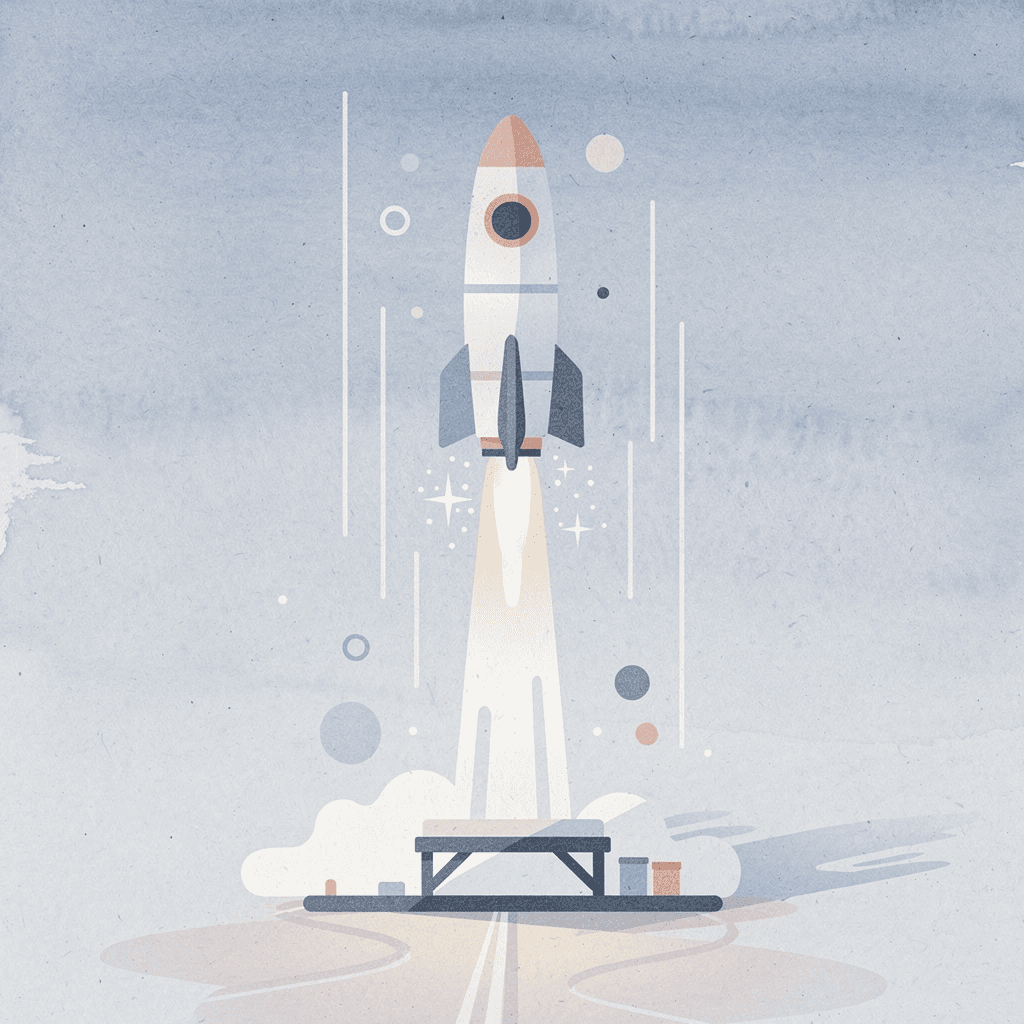 Launch scene representing teams moving from platform limitations to AI-native development