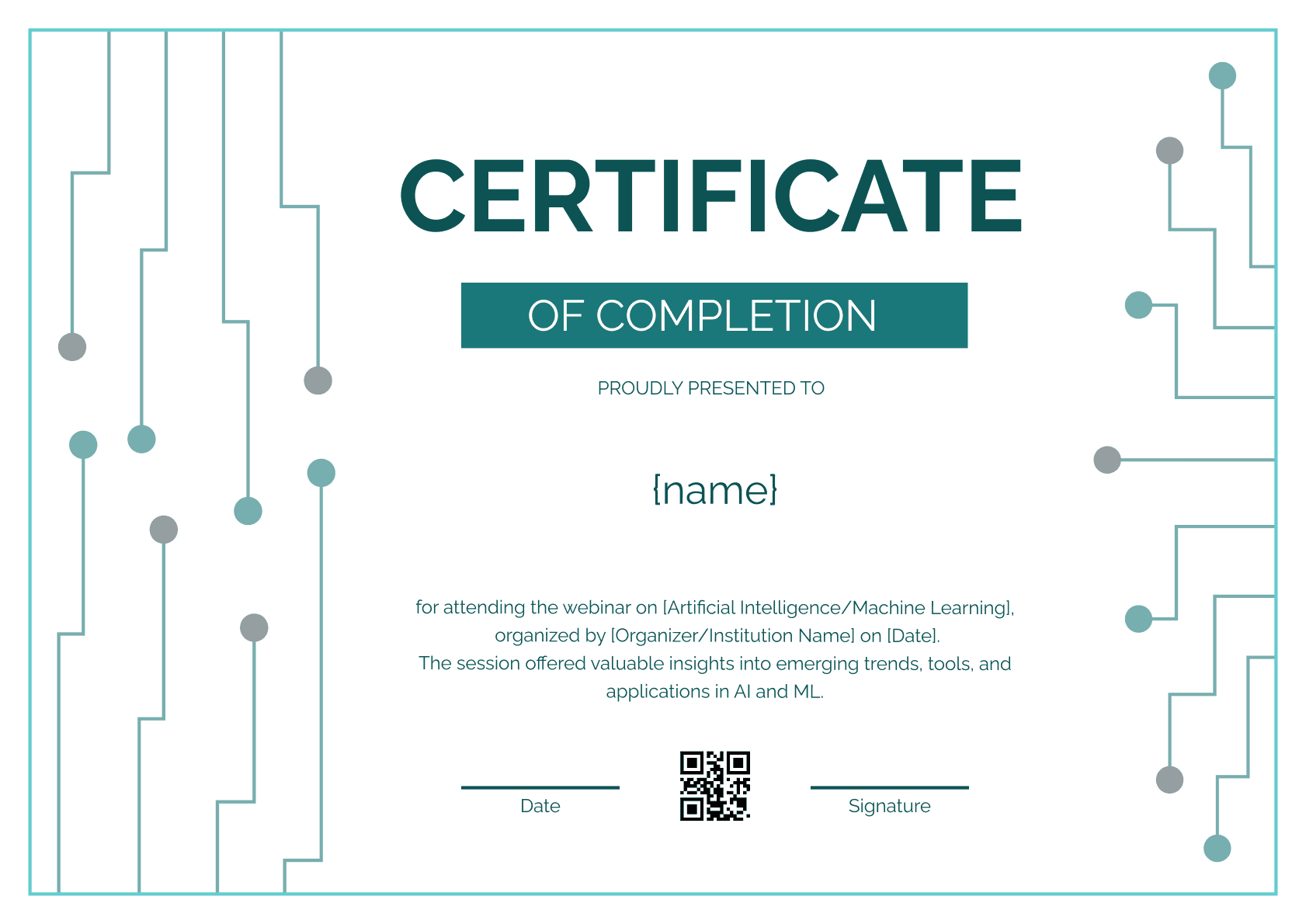 Wauld - Professional and attractive green recognition badge template