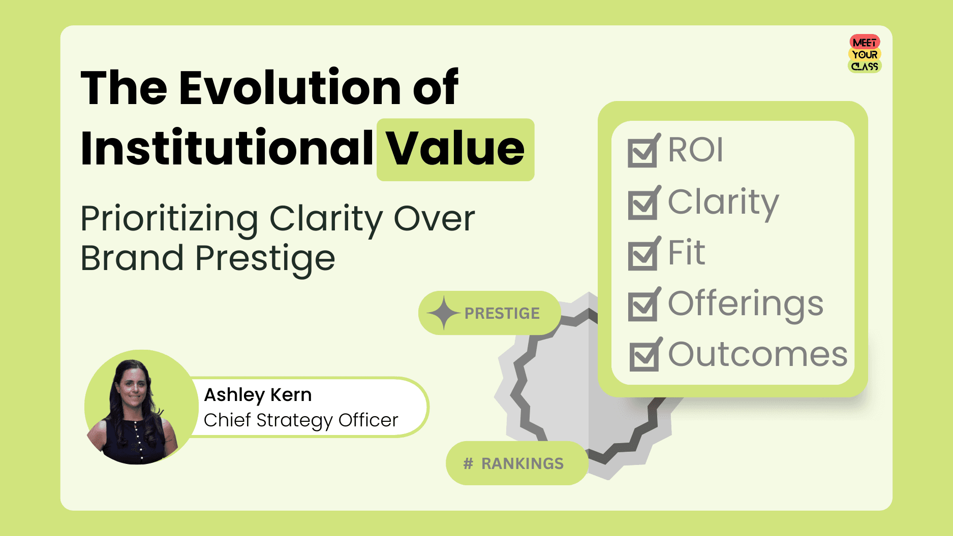 The evolution of institutional value.