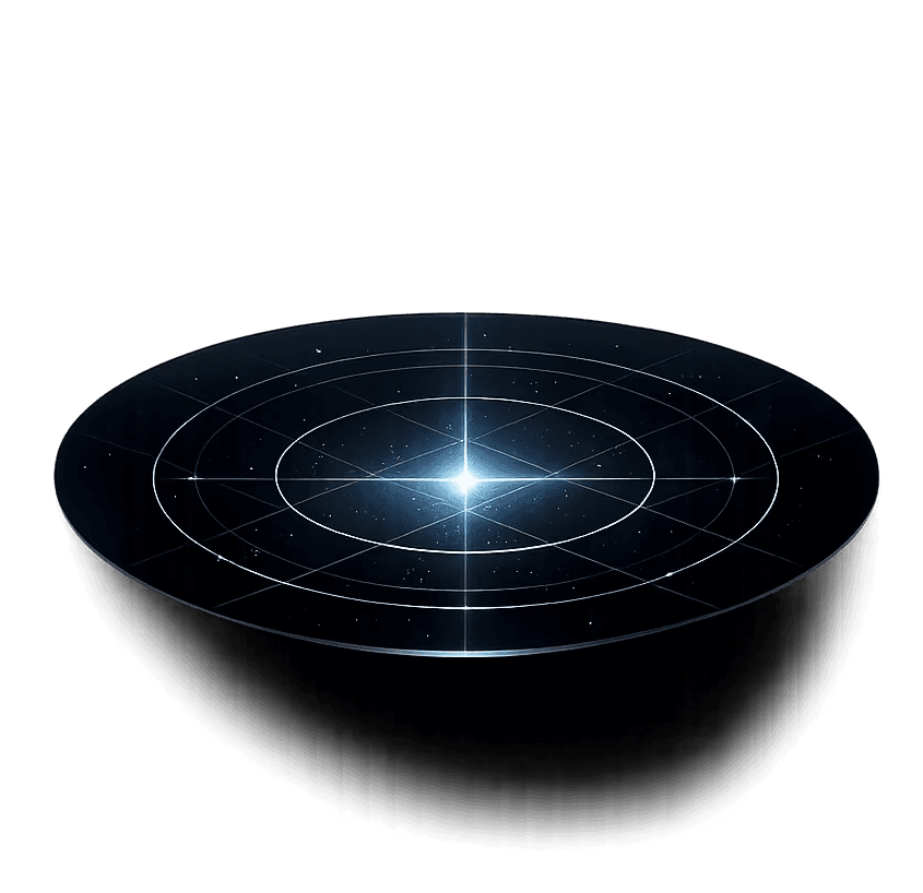 Abstract blue compass