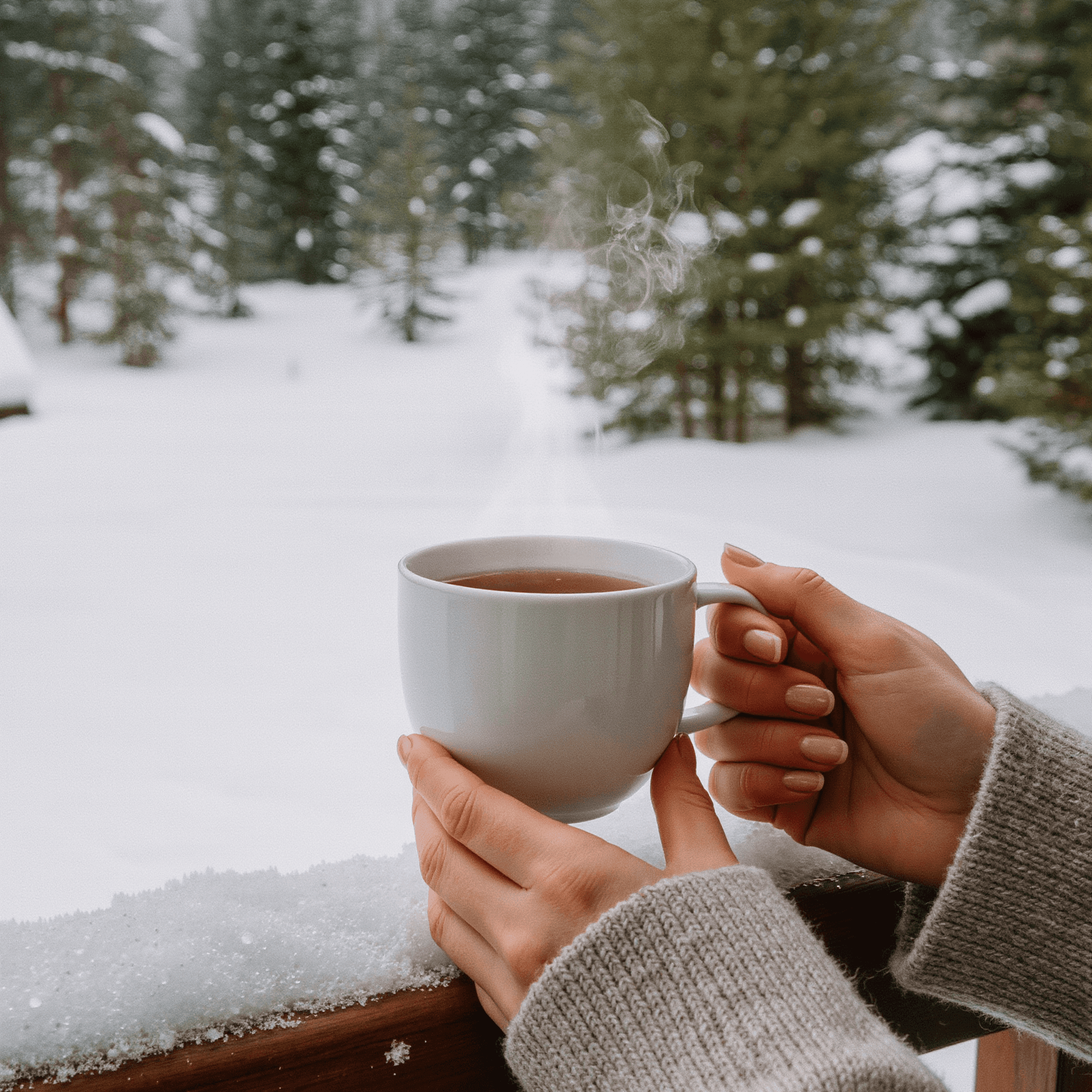 quiet luxury travel designer with cup of tea