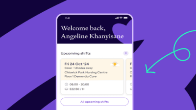 Florence app upcoming shifts UI