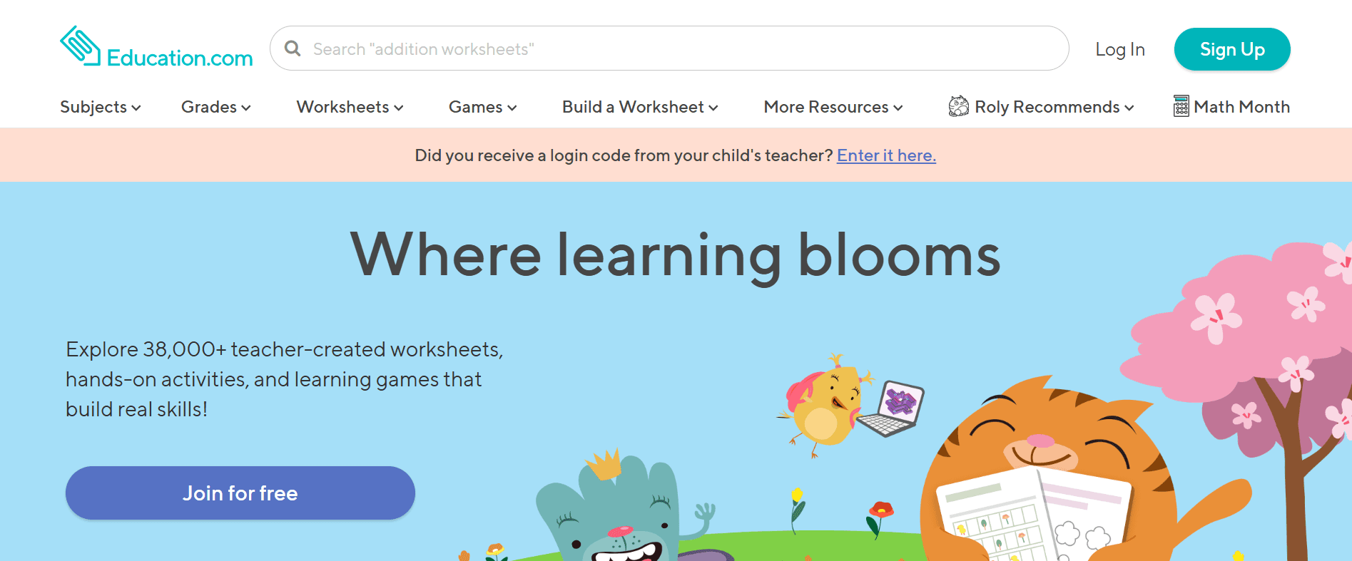 education.com - Letter B Worksheets Preschool