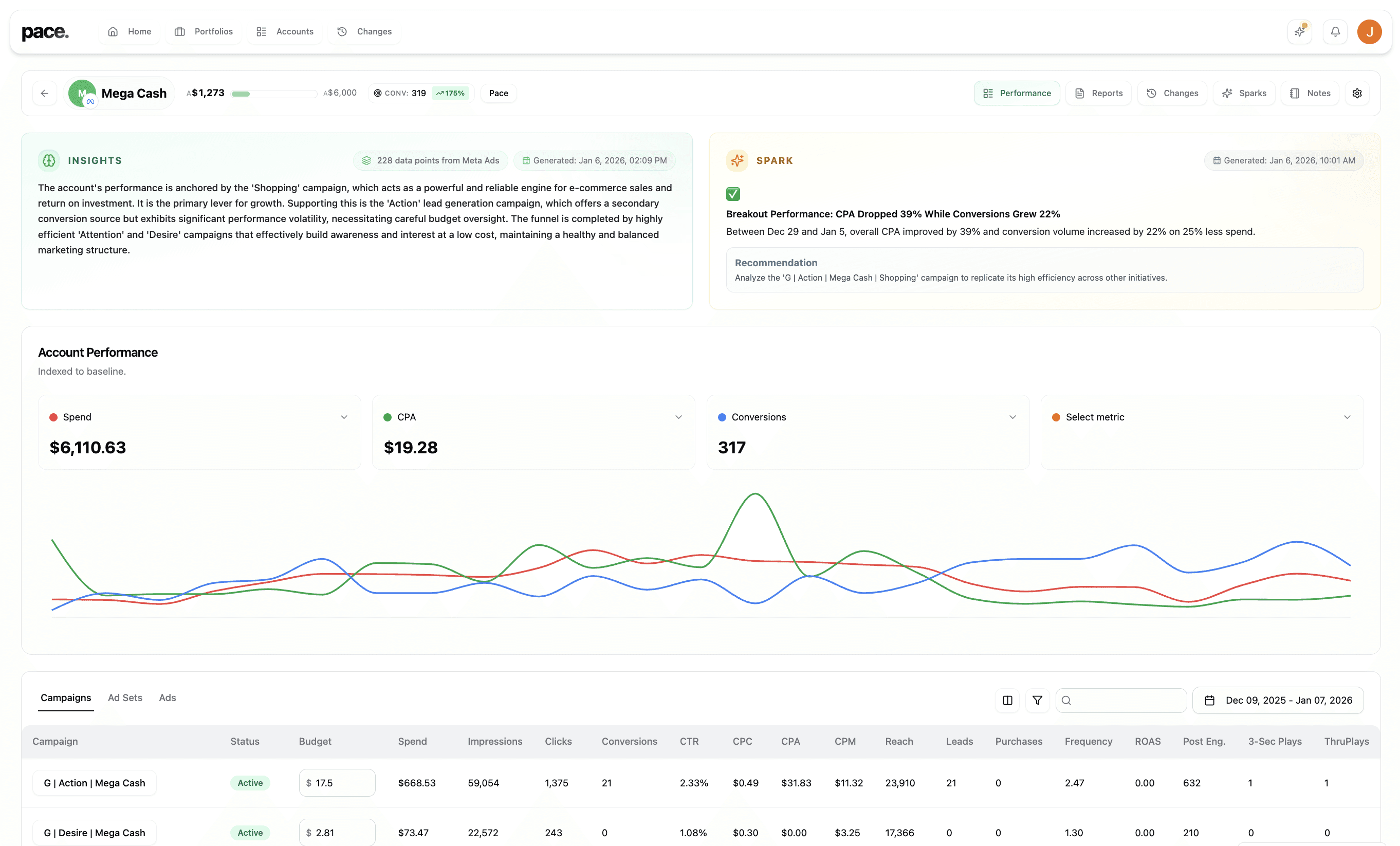An image of Freelio's budget ui