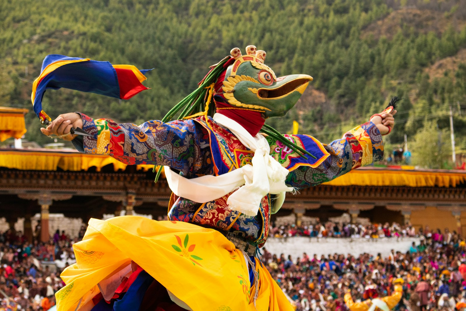 Bhutan monastery festival