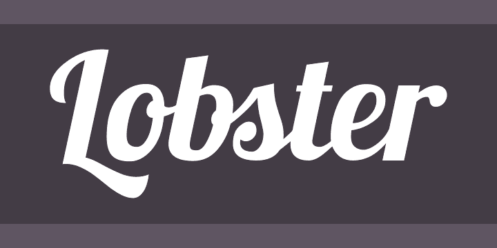 Lobster script font