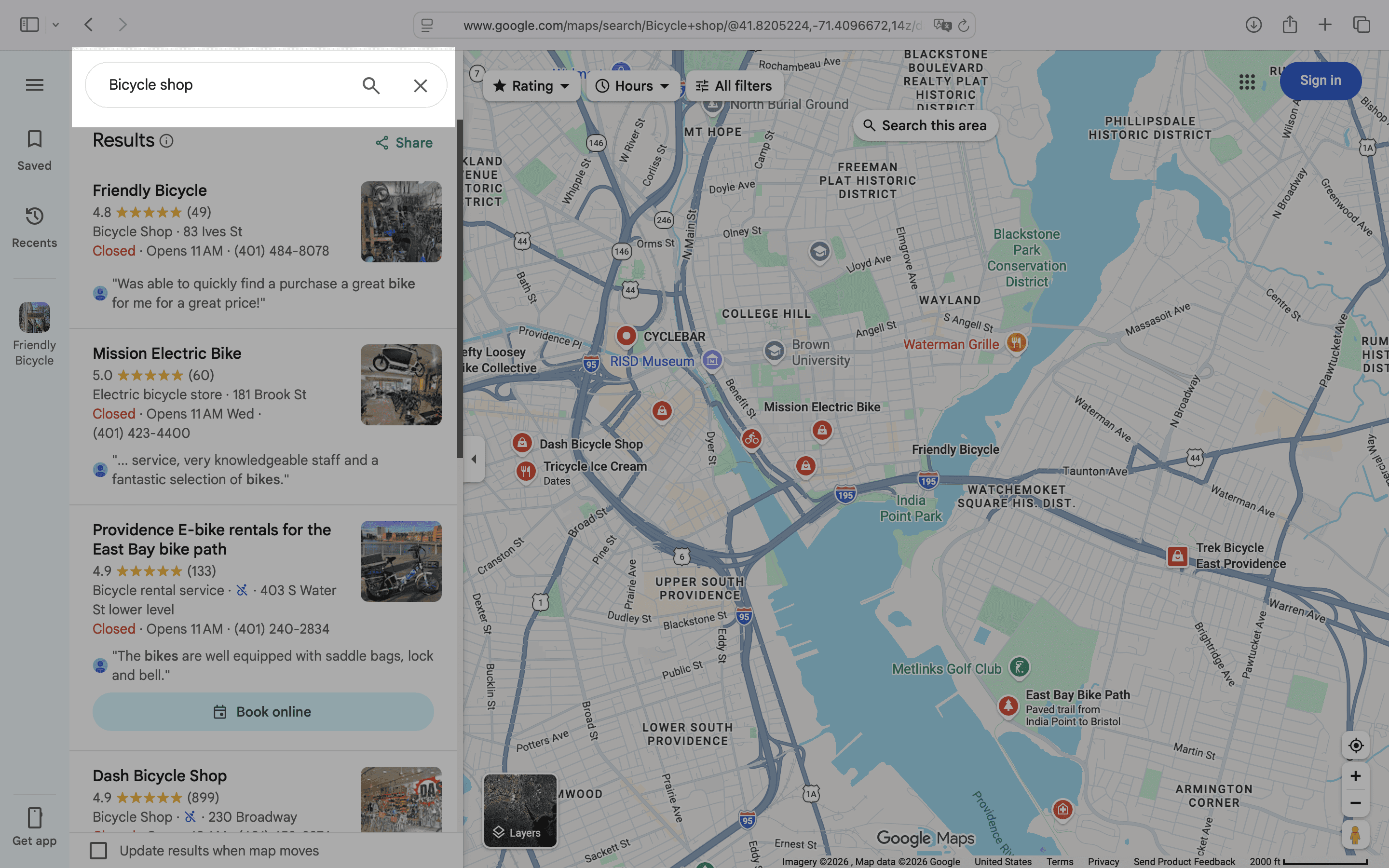 Search for your business on Google Maps
