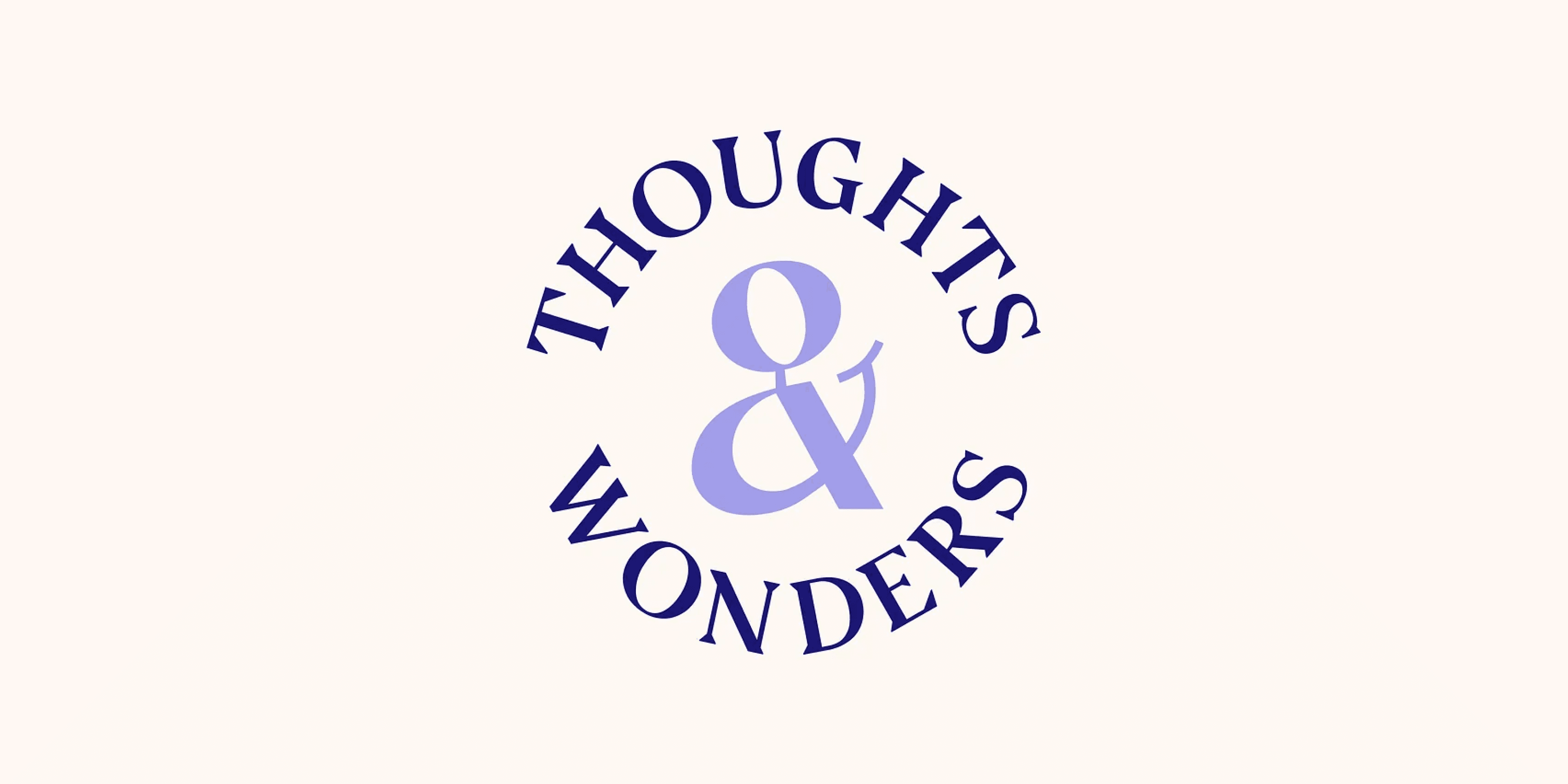 Thoughts & Wonders logo in color