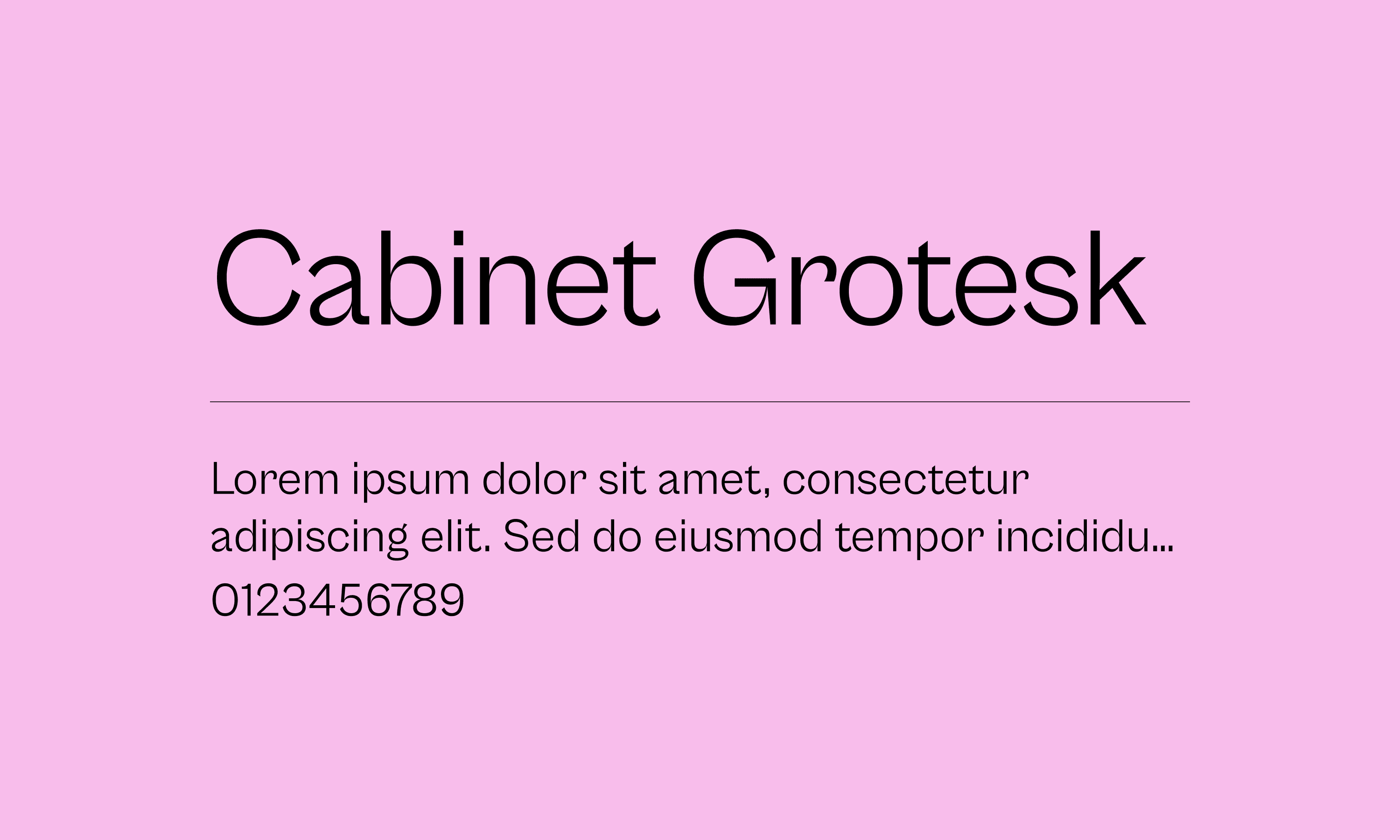 Cabinet Grotesk