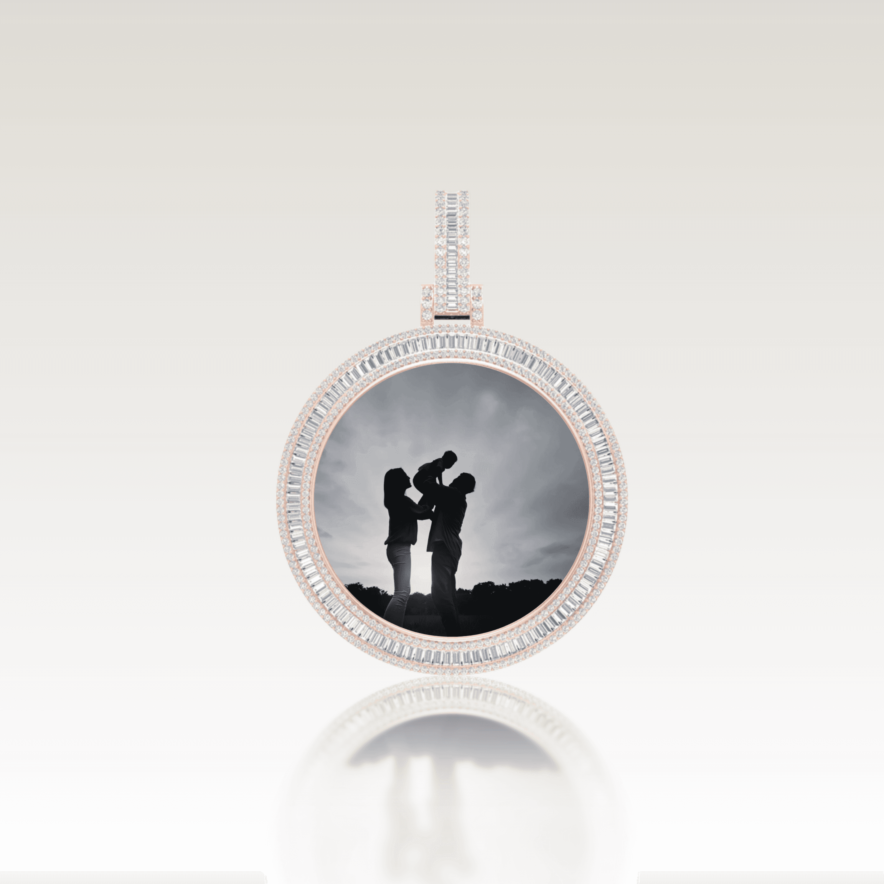 SAINT' Tennis Baguette Pendant image 1