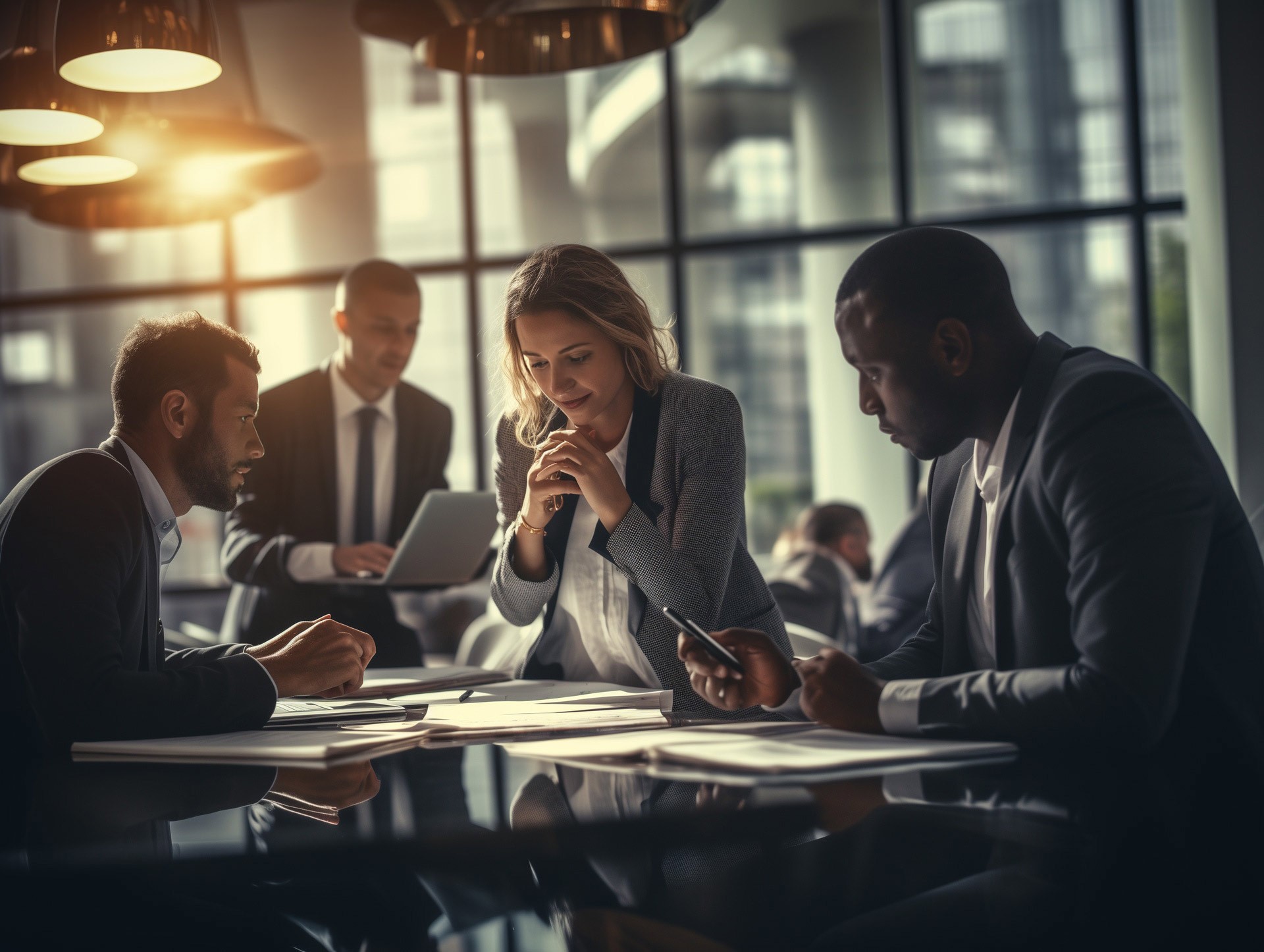 A grid of website sections