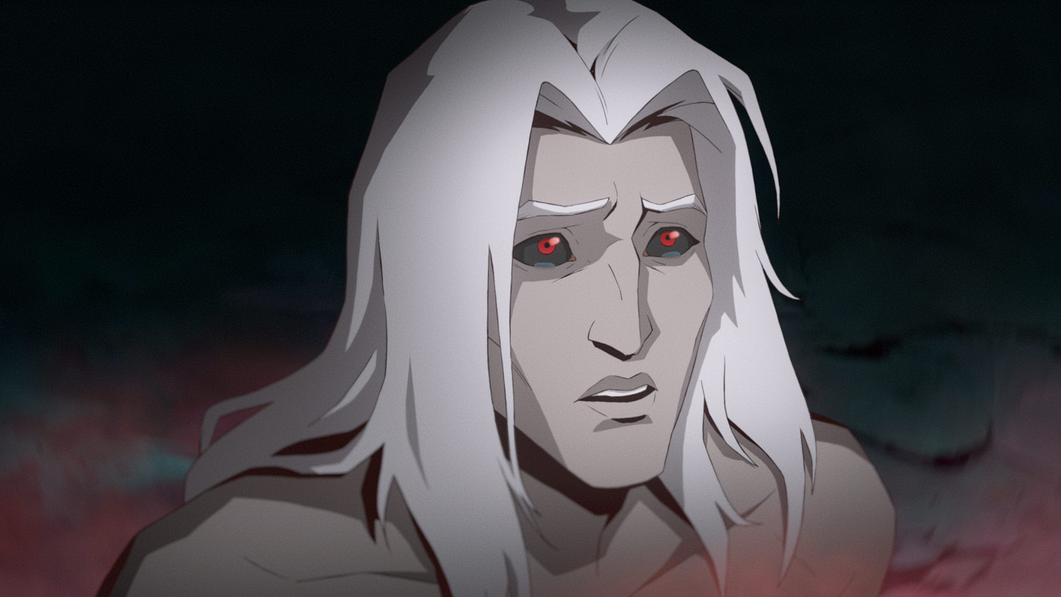 Rowena’s sister appears heavily injured in a dramatic scene from the Apex Legends trailer by Riot Games.