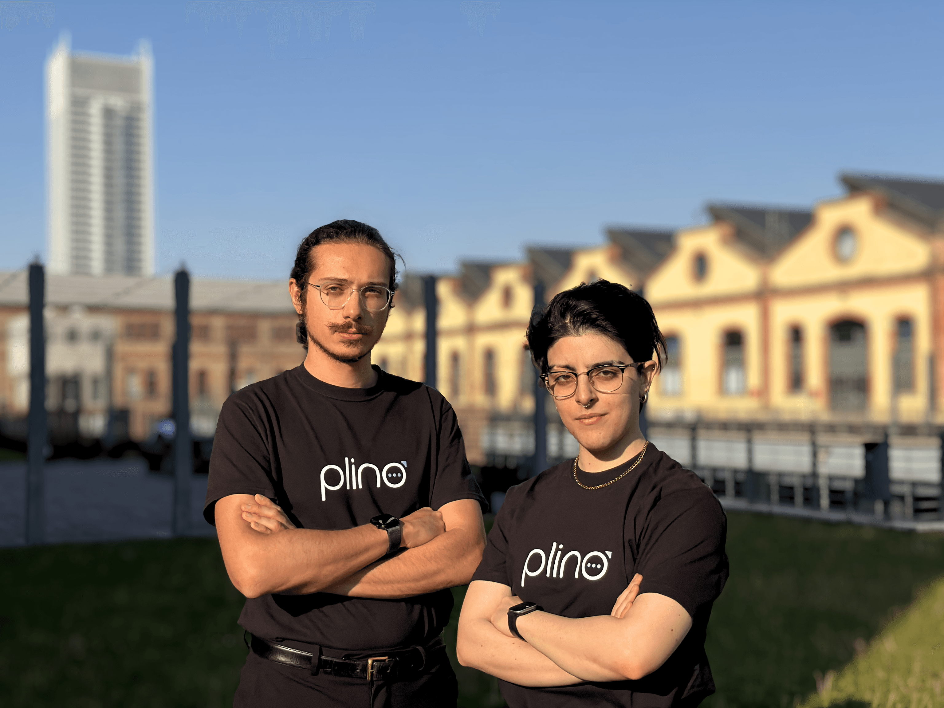 Plino founders - Enrico Castelli, Viola Bonesu