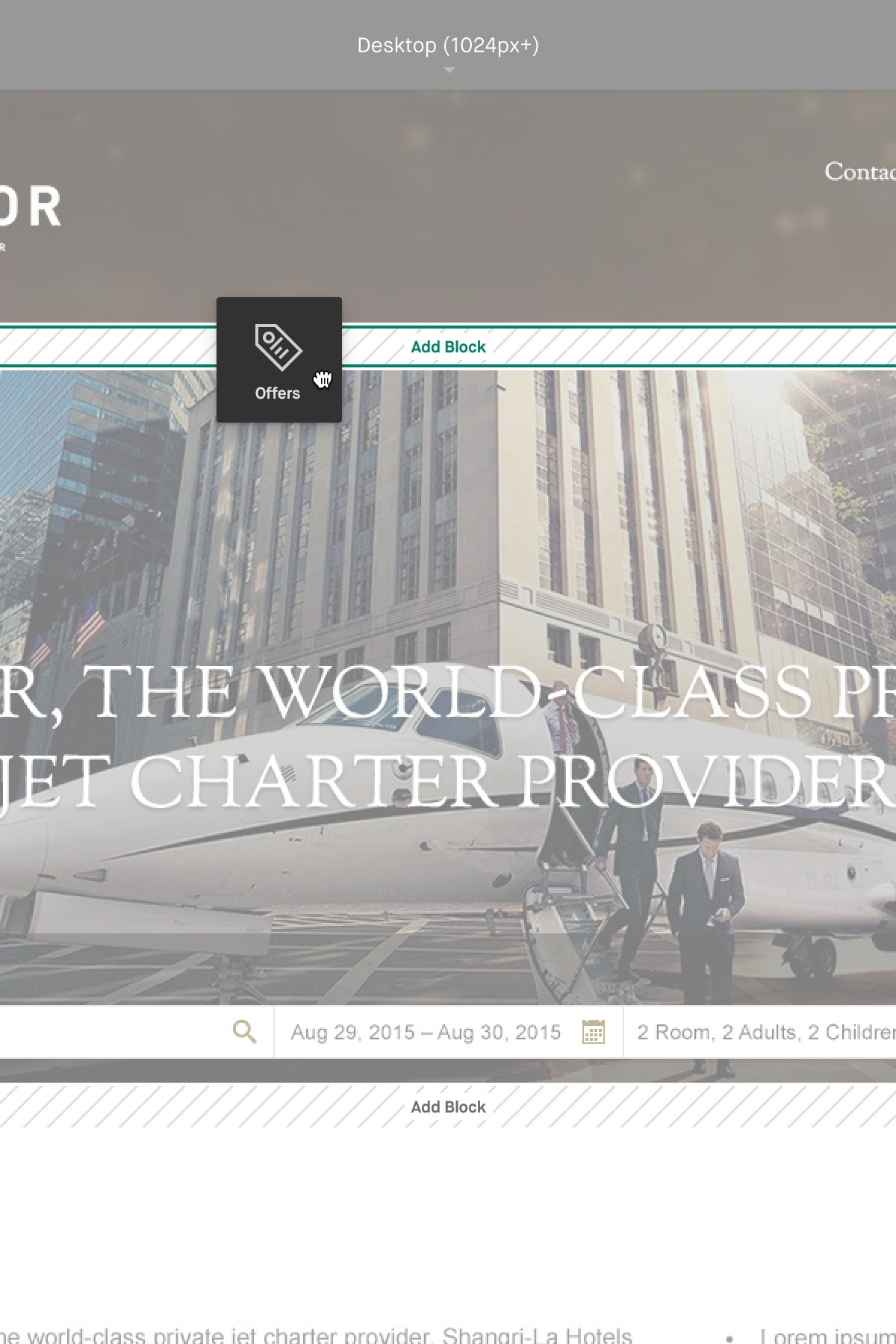 Add block (dragging).