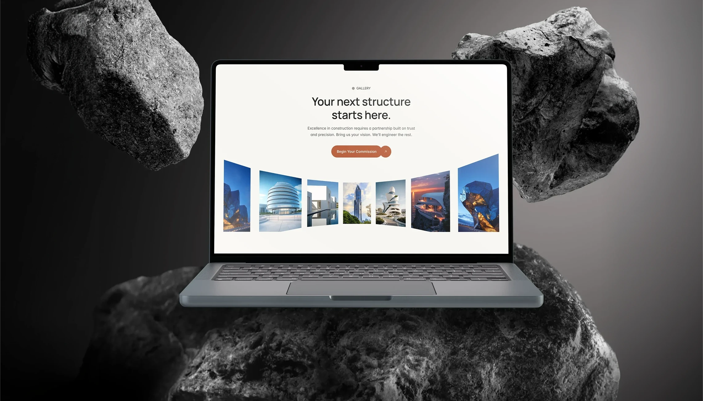 Edison architecture template projects section — your next structure starts here, Framer marketplace template for elite engineering firms