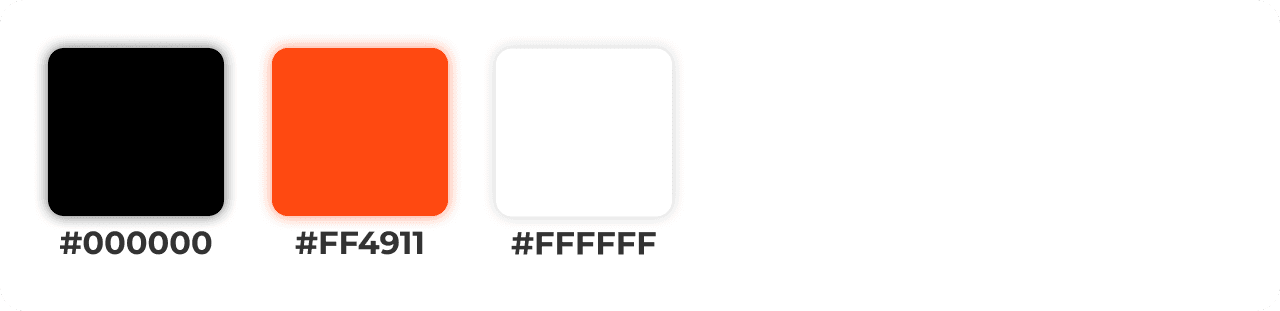 Imagem contendo a paleta de cores do design.