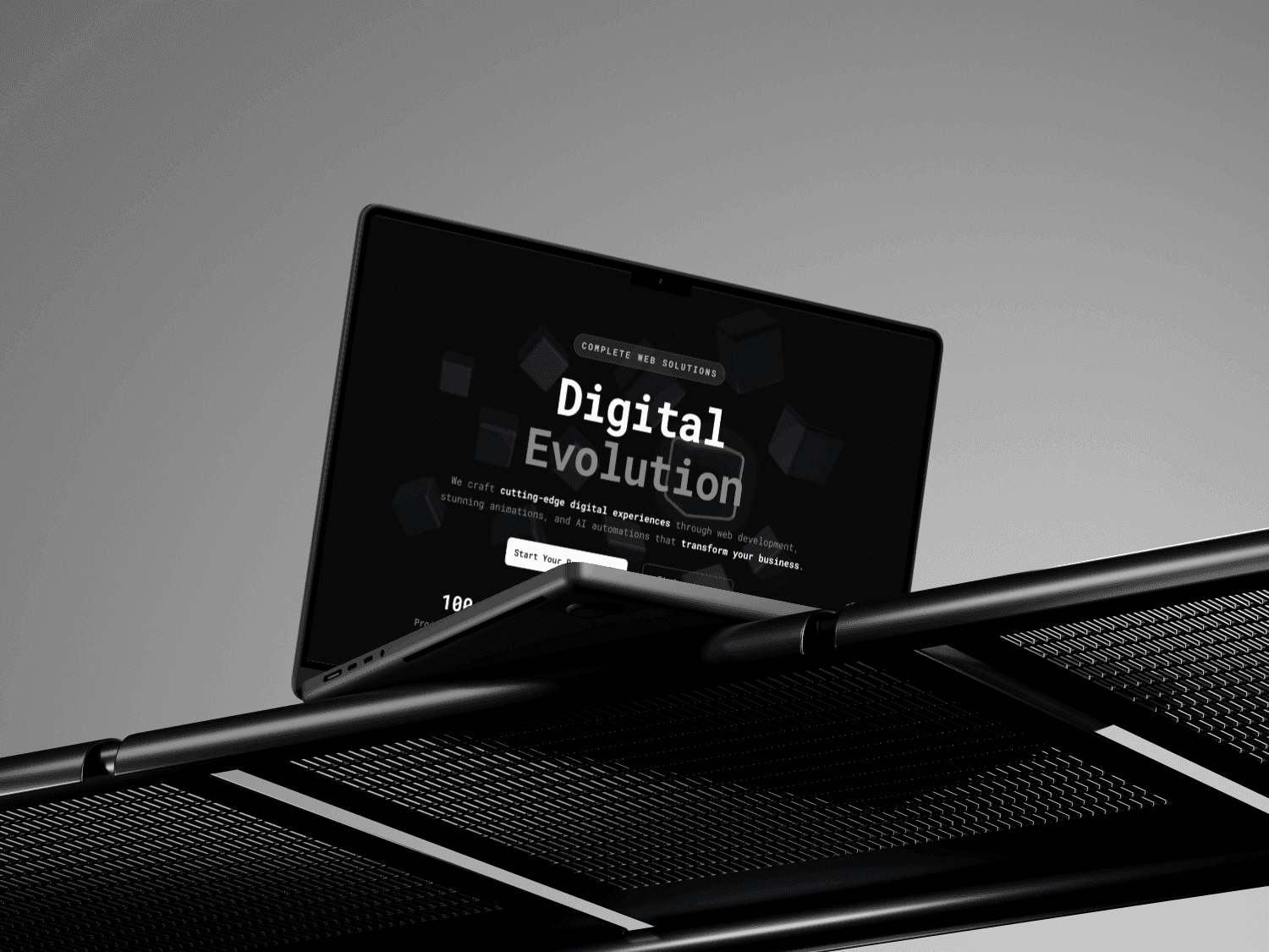 Digital agency website designed to showcase services and drive client inquiries