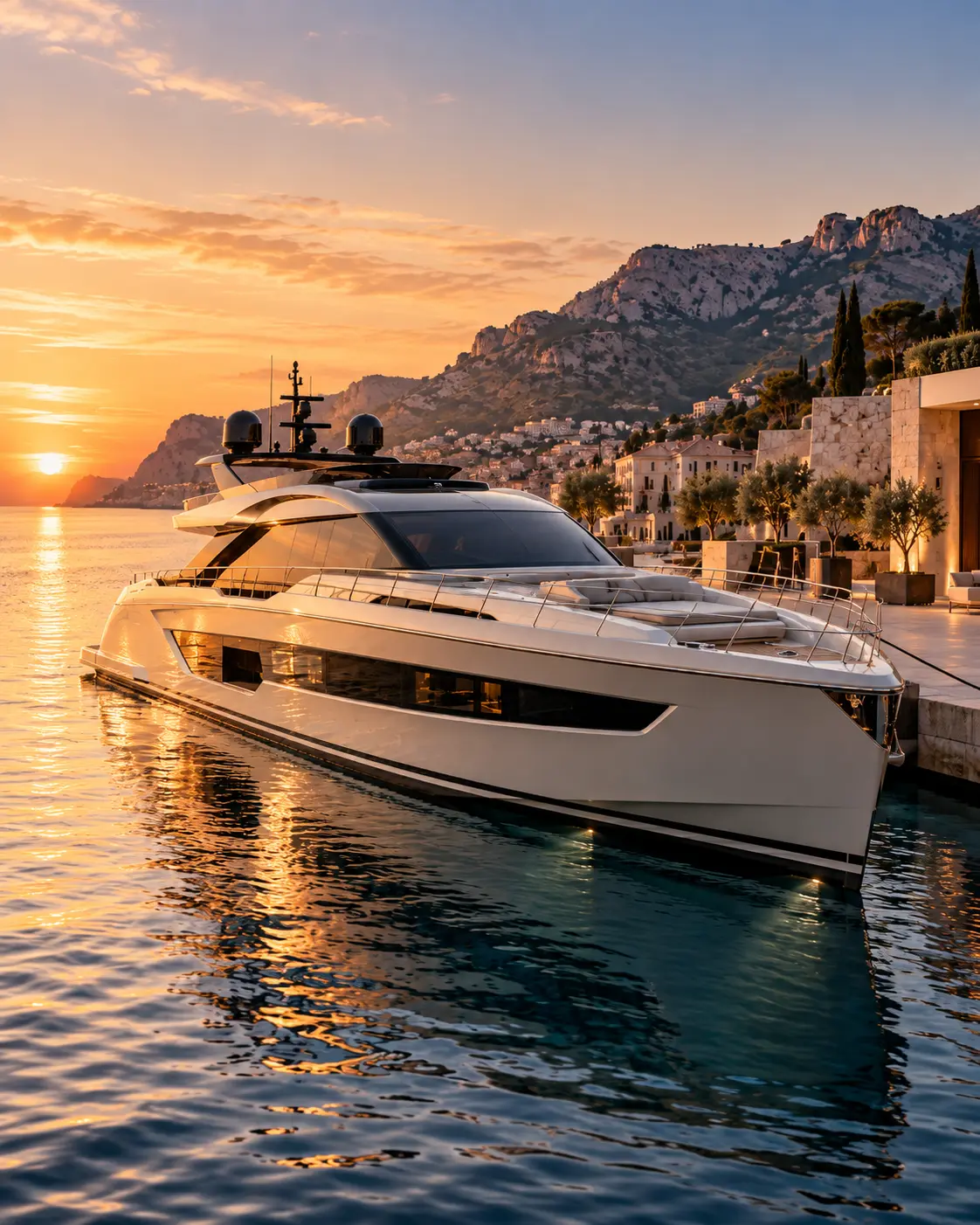 Yacht présenté dans une expérience de configurateur sur mesure