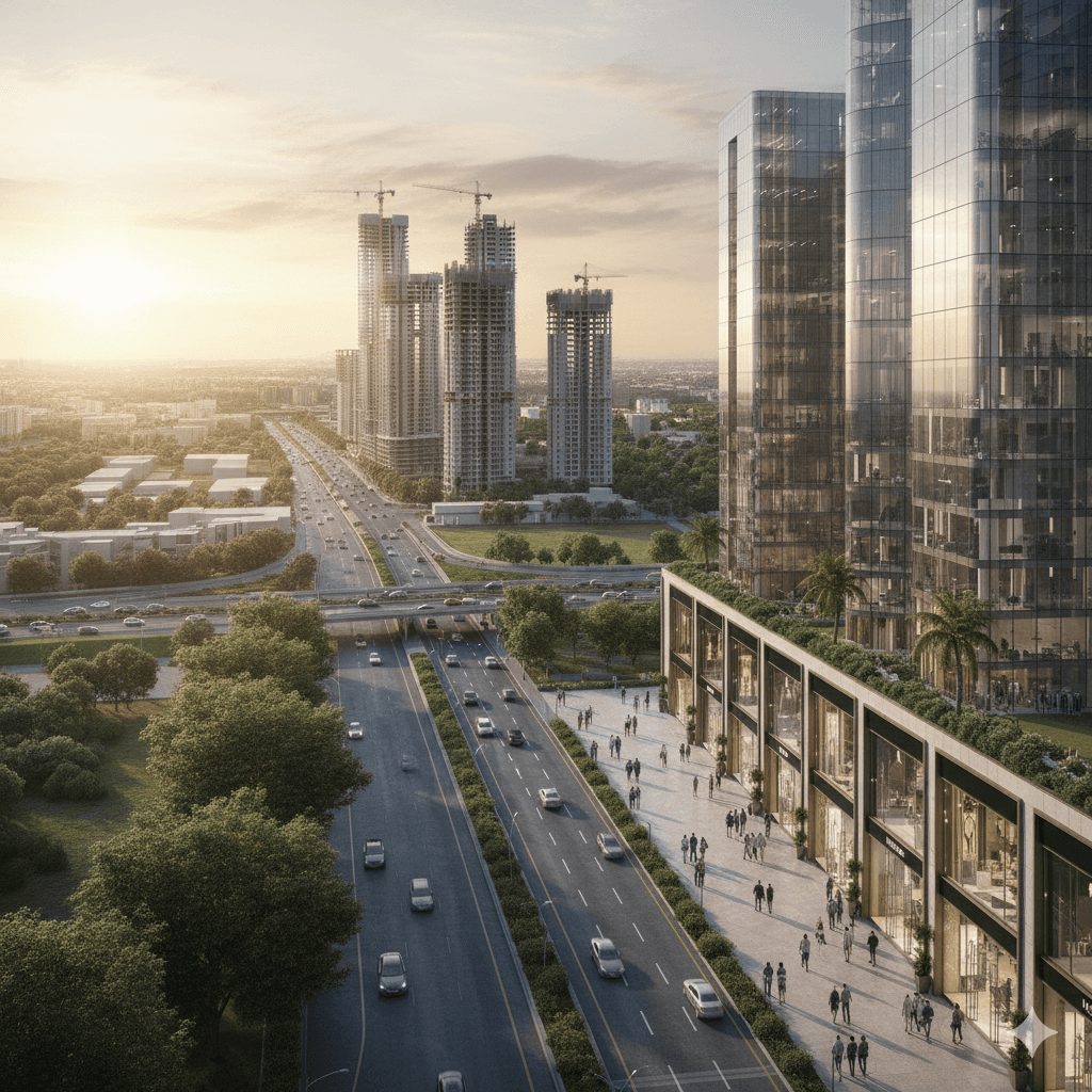 Strategic commercial property location on Dwarka Expressway Sector 88A