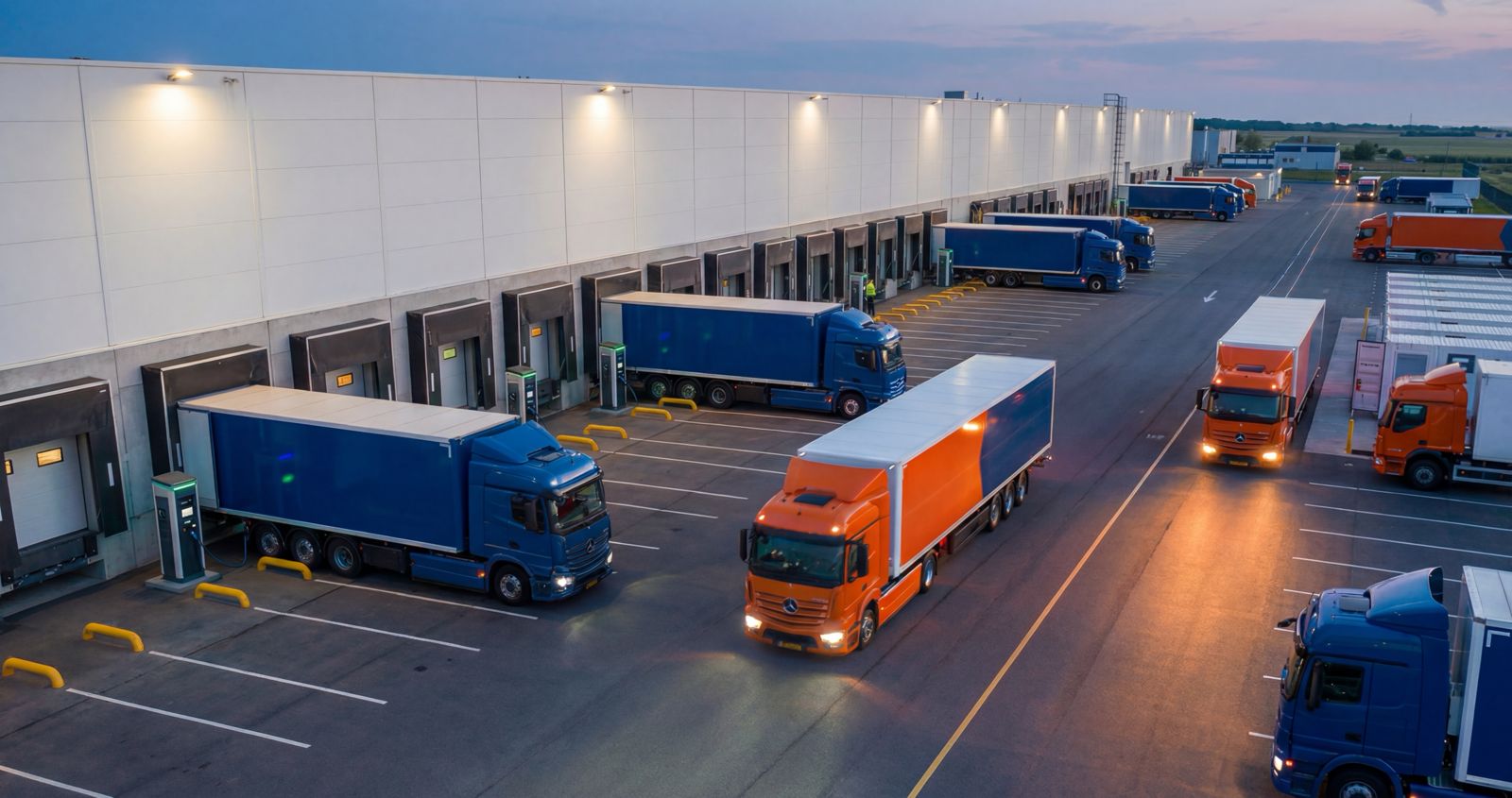 Dynamic picture of a cyclist riding downhill