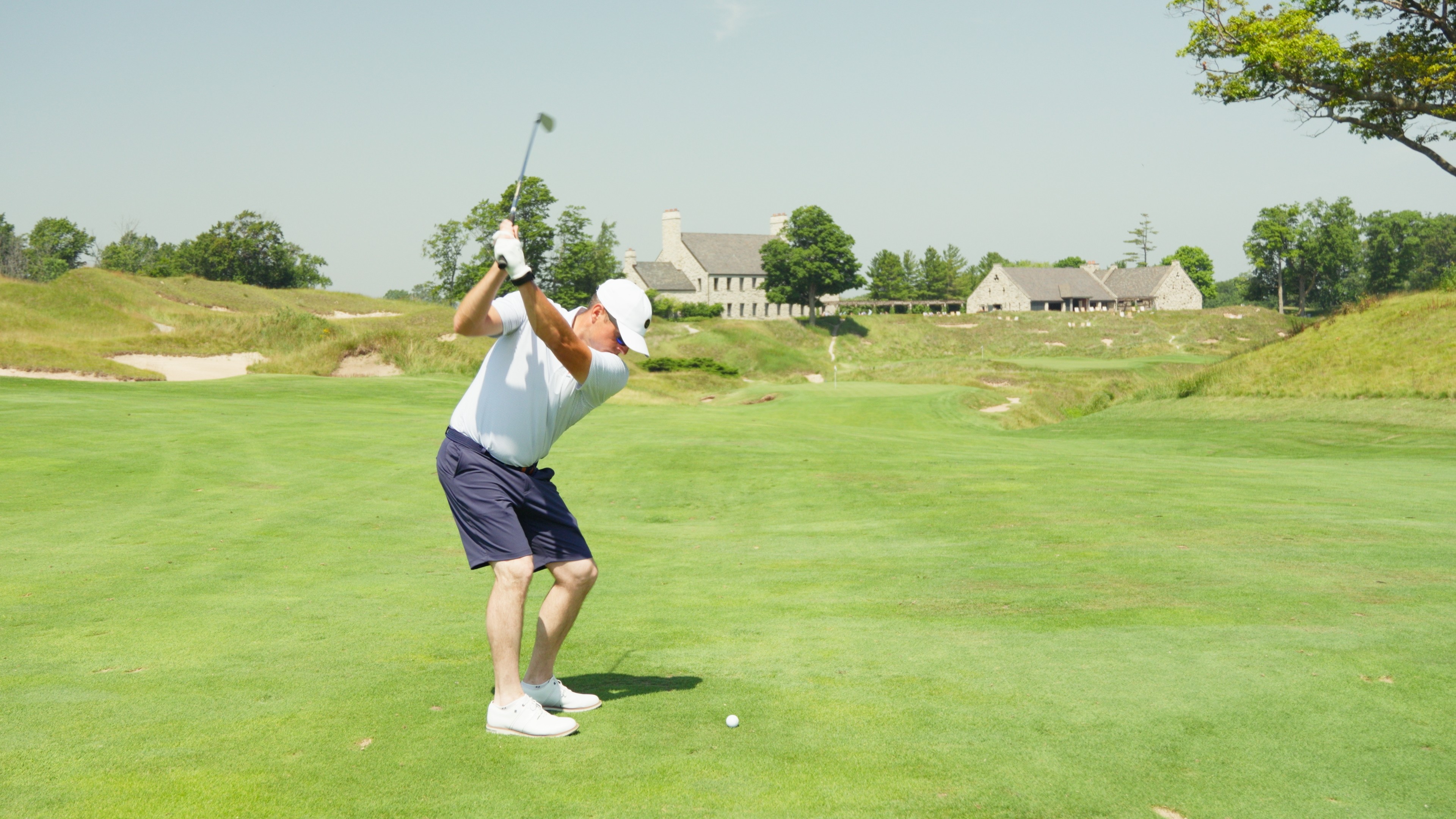 Golf clubs in bag