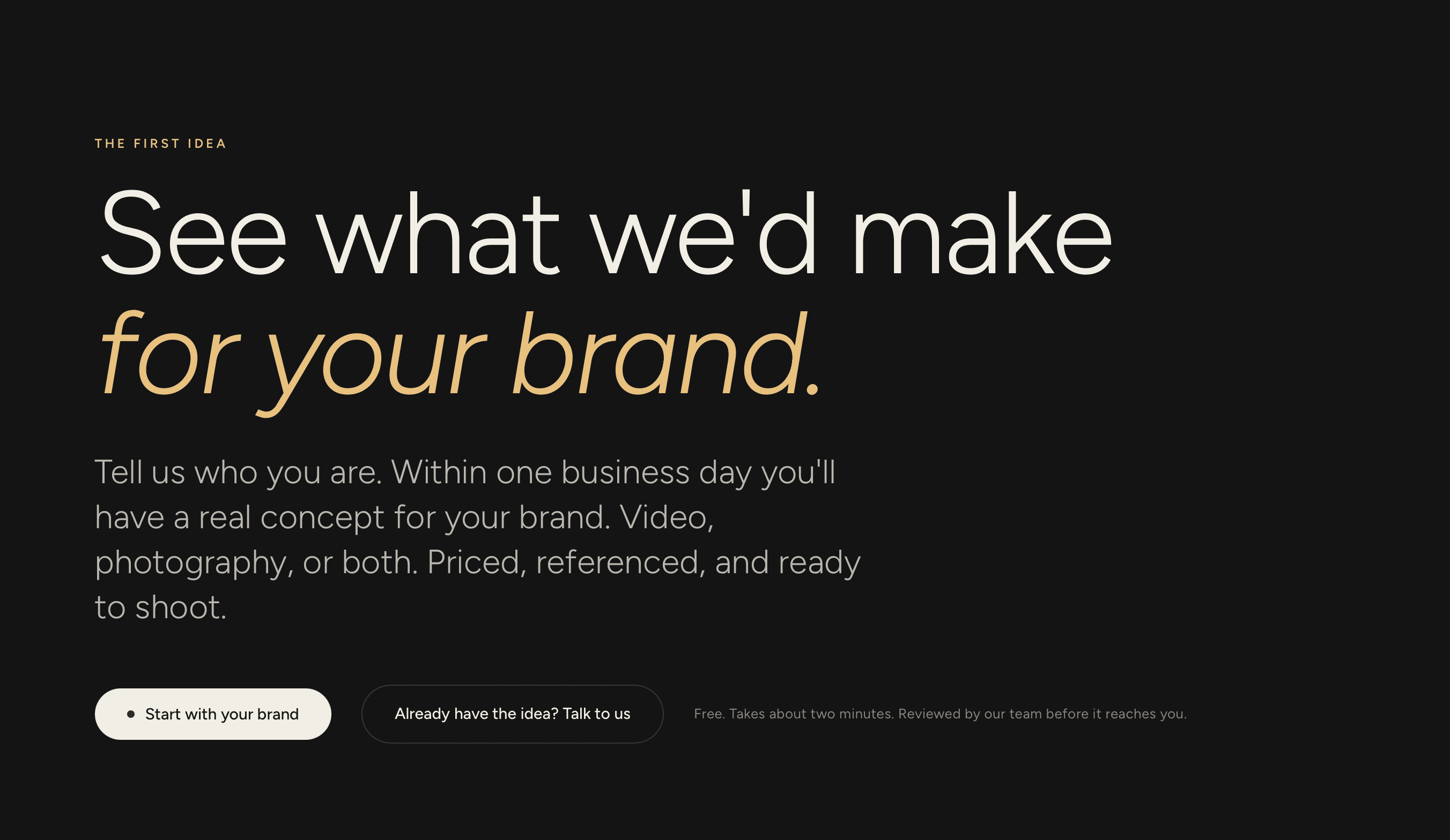Video production and photography concepts for brands NYC - Raised Media Co.