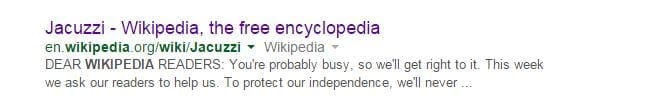 Wikipedia-advert