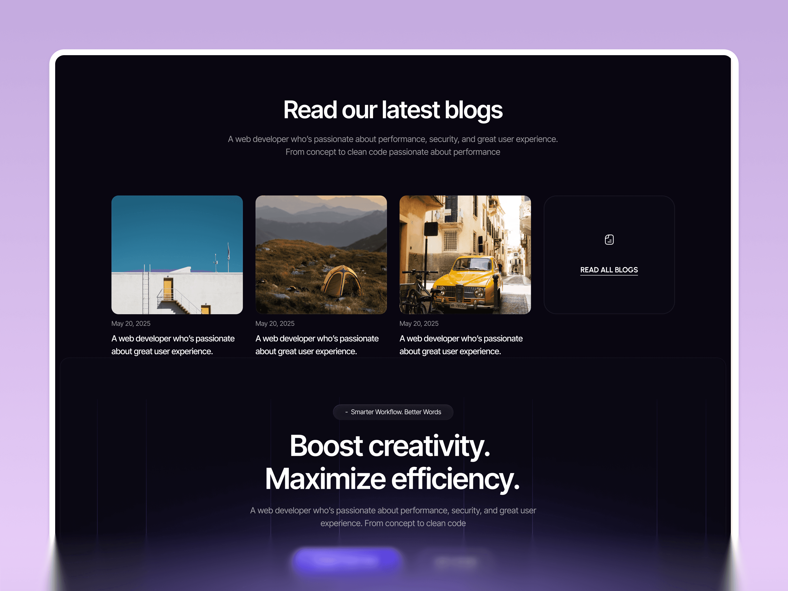 framer technology template