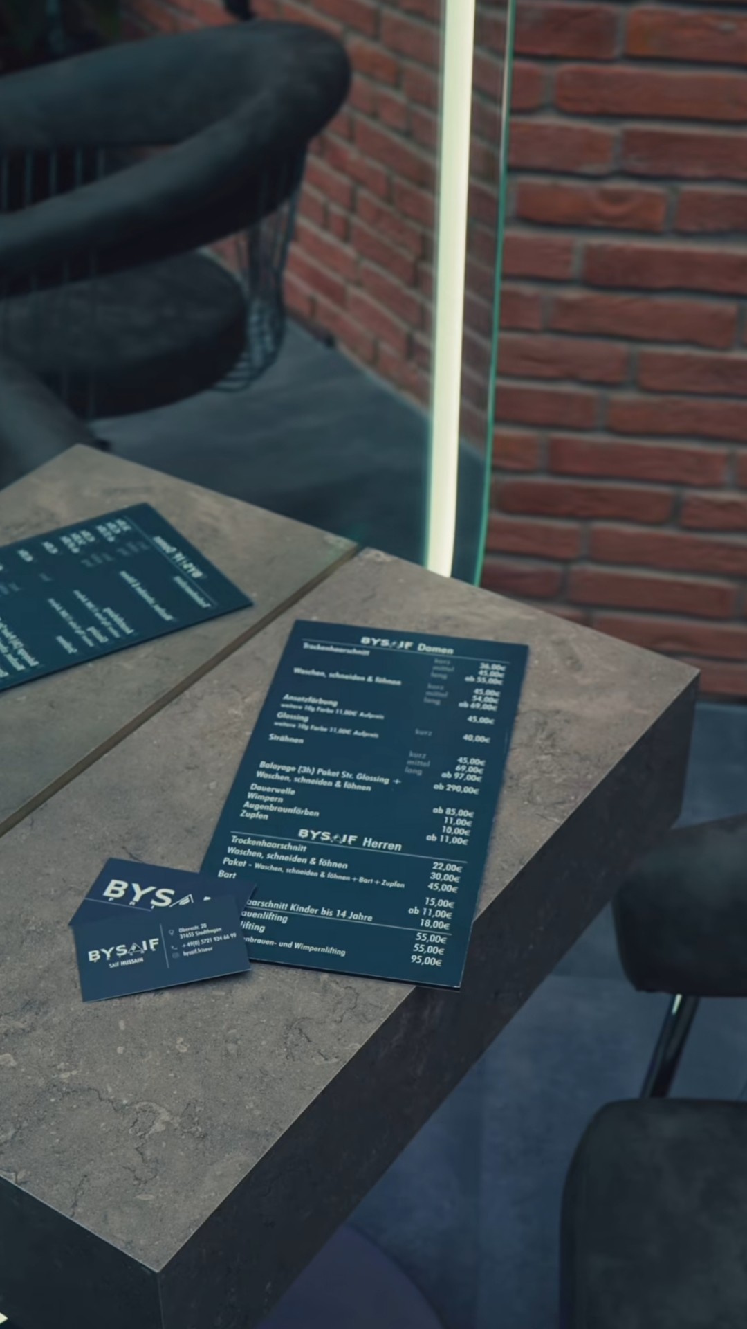 By Saif Frisör Stadthagen Ambiente schön eingerichtet