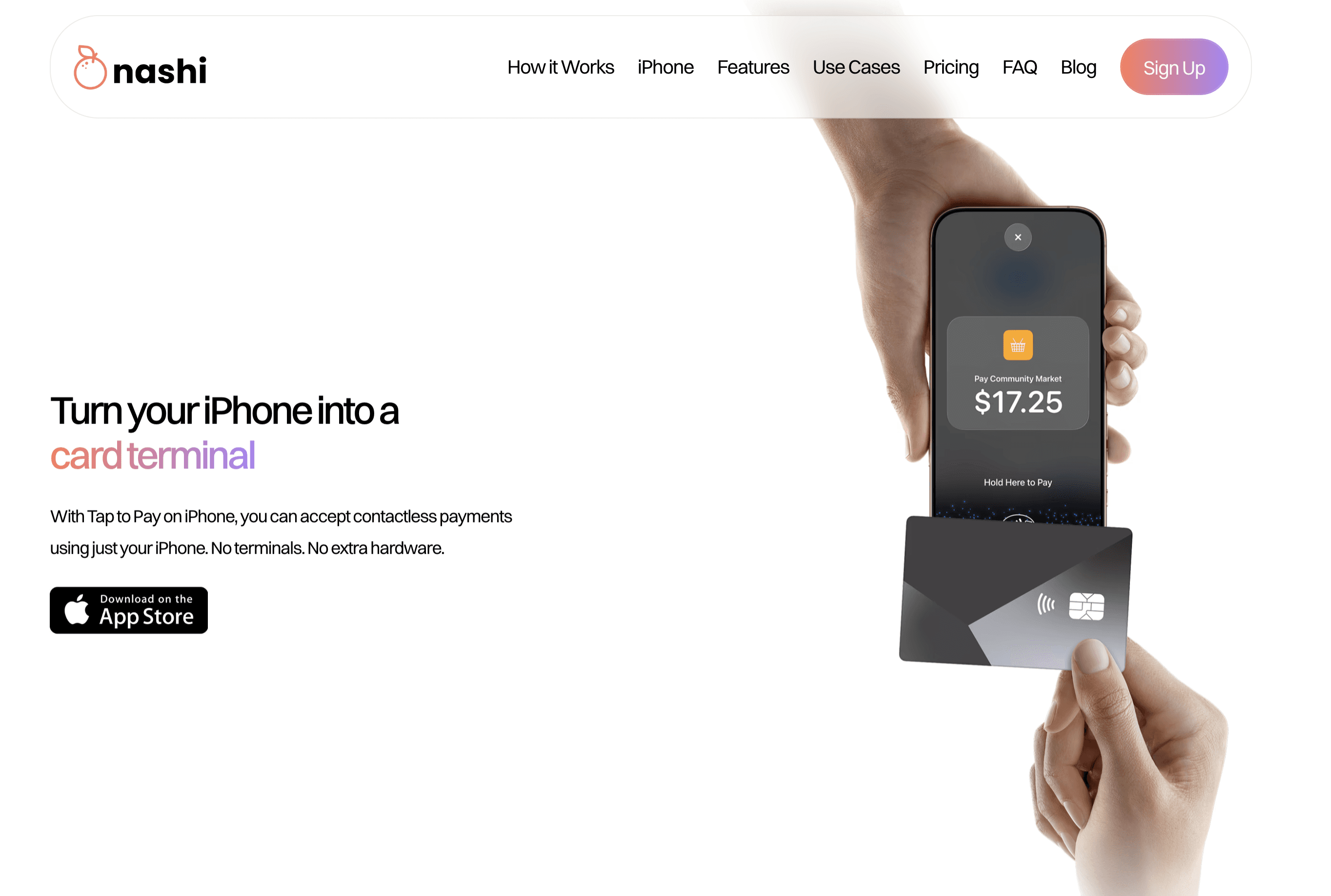 nashi Tap to Pay on iPhone