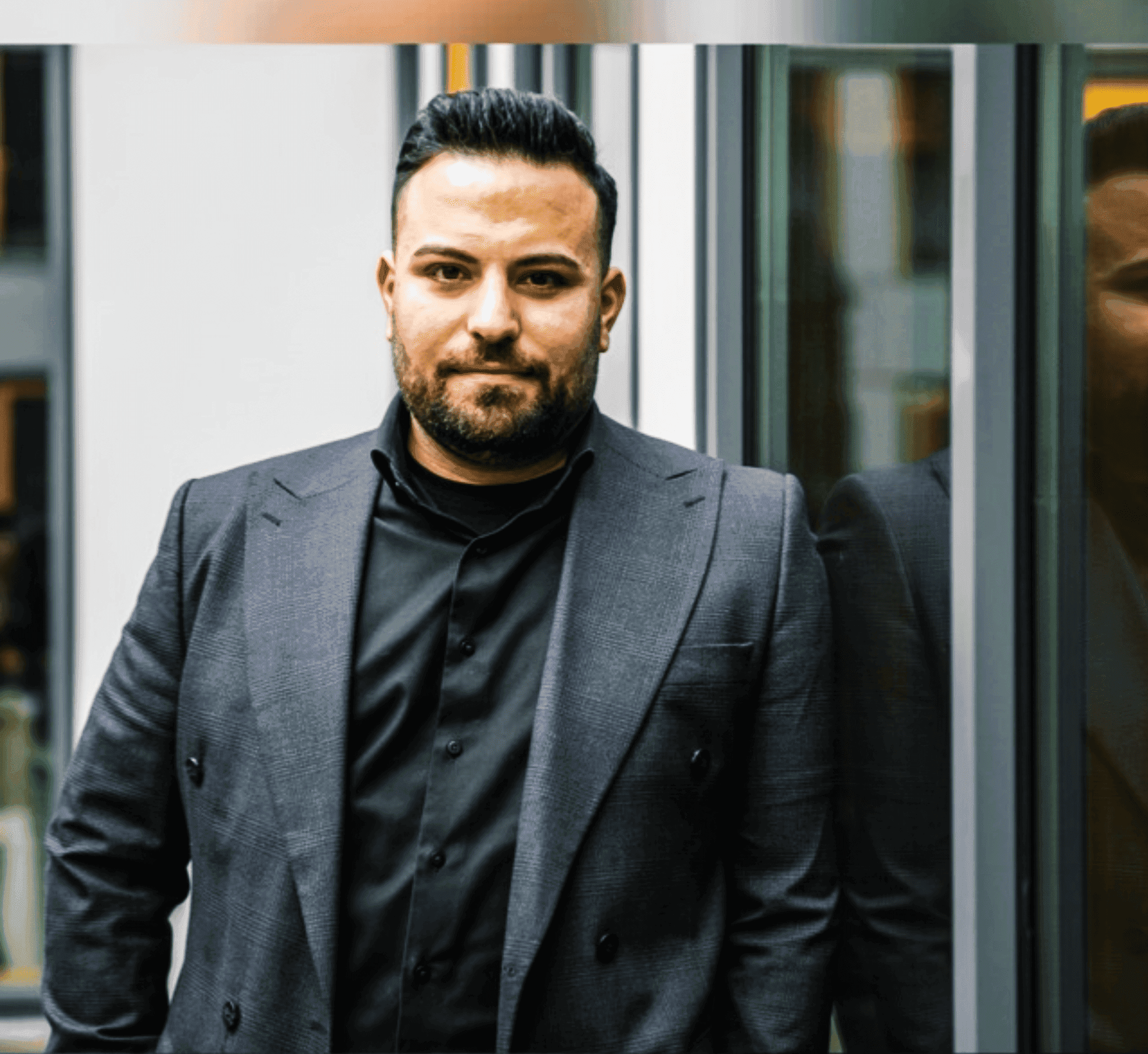 Profile portrait with natural lighting featuring long blonde hair
