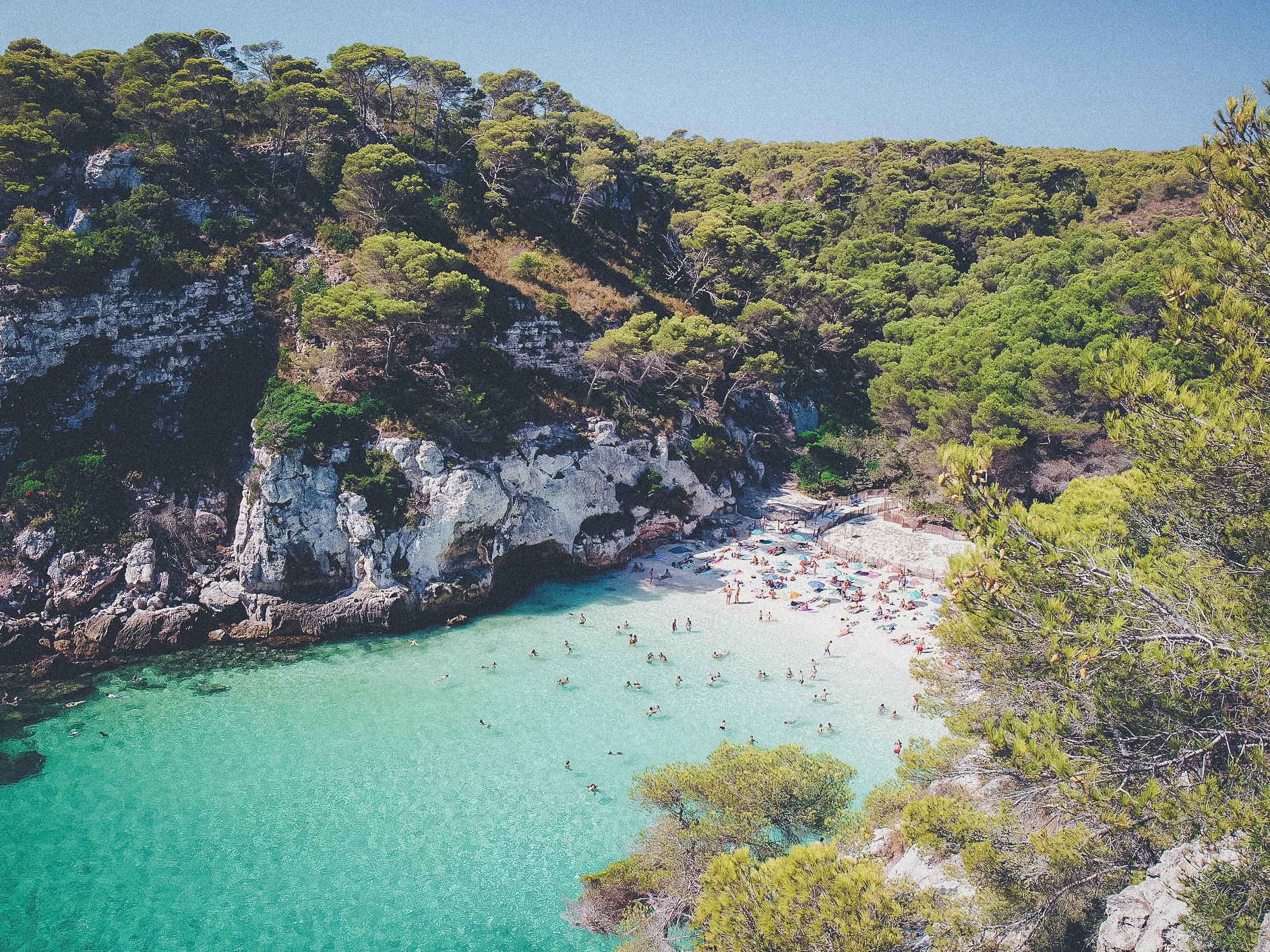 A bride and groom hold hands tenderly, the bride's bouquet of dried flowers hanging low. They stand in a softly lit, elegant interior, conveying romance.