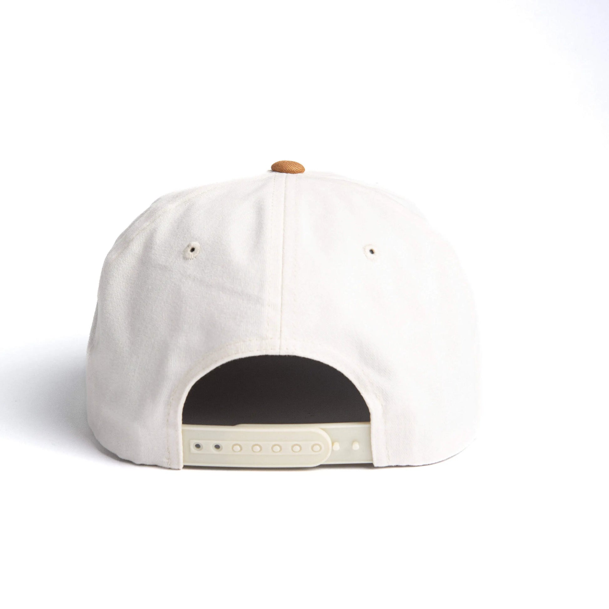 Black and white rope snapback side view
