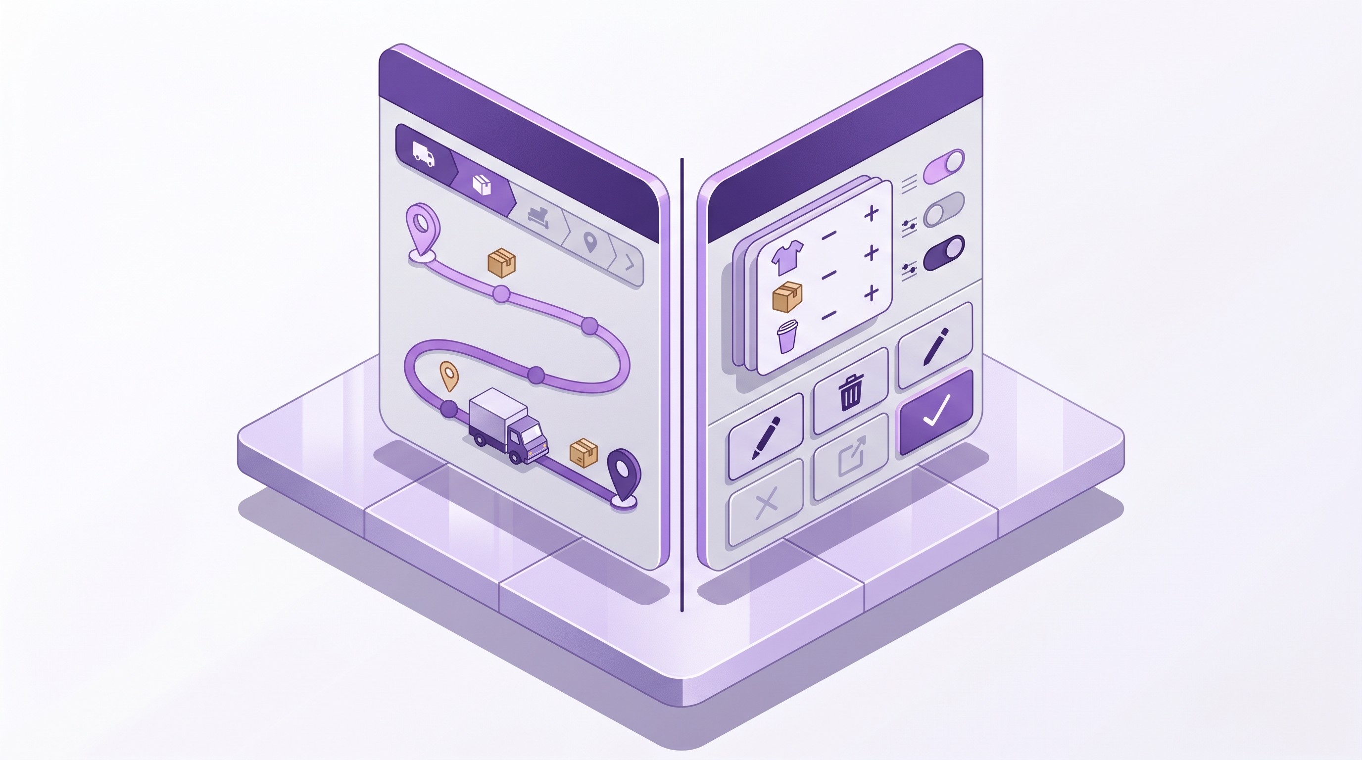 AfterShip tracking and Revize order editing shown side by side