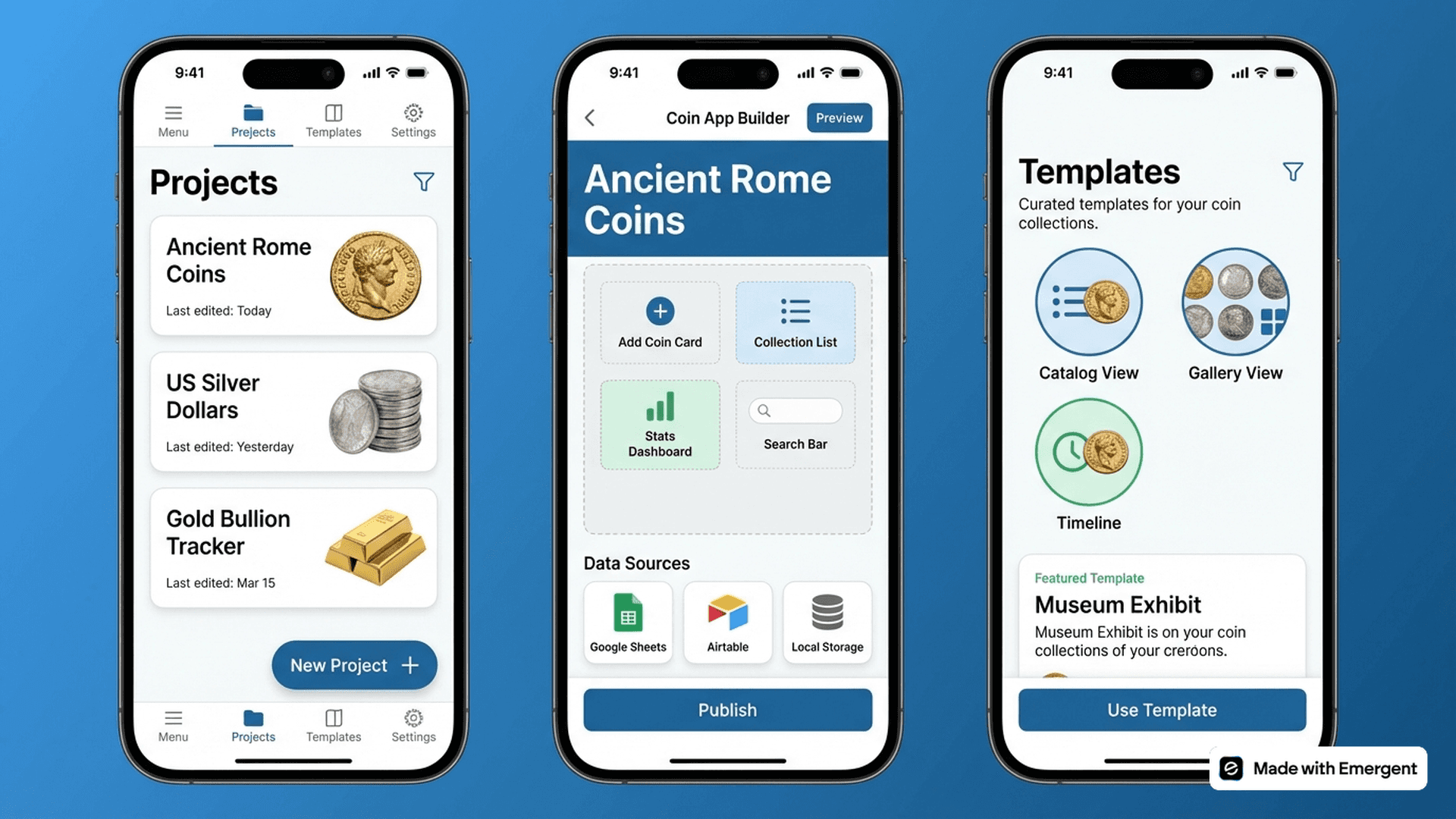 Coin Inventory App Made With Emergent