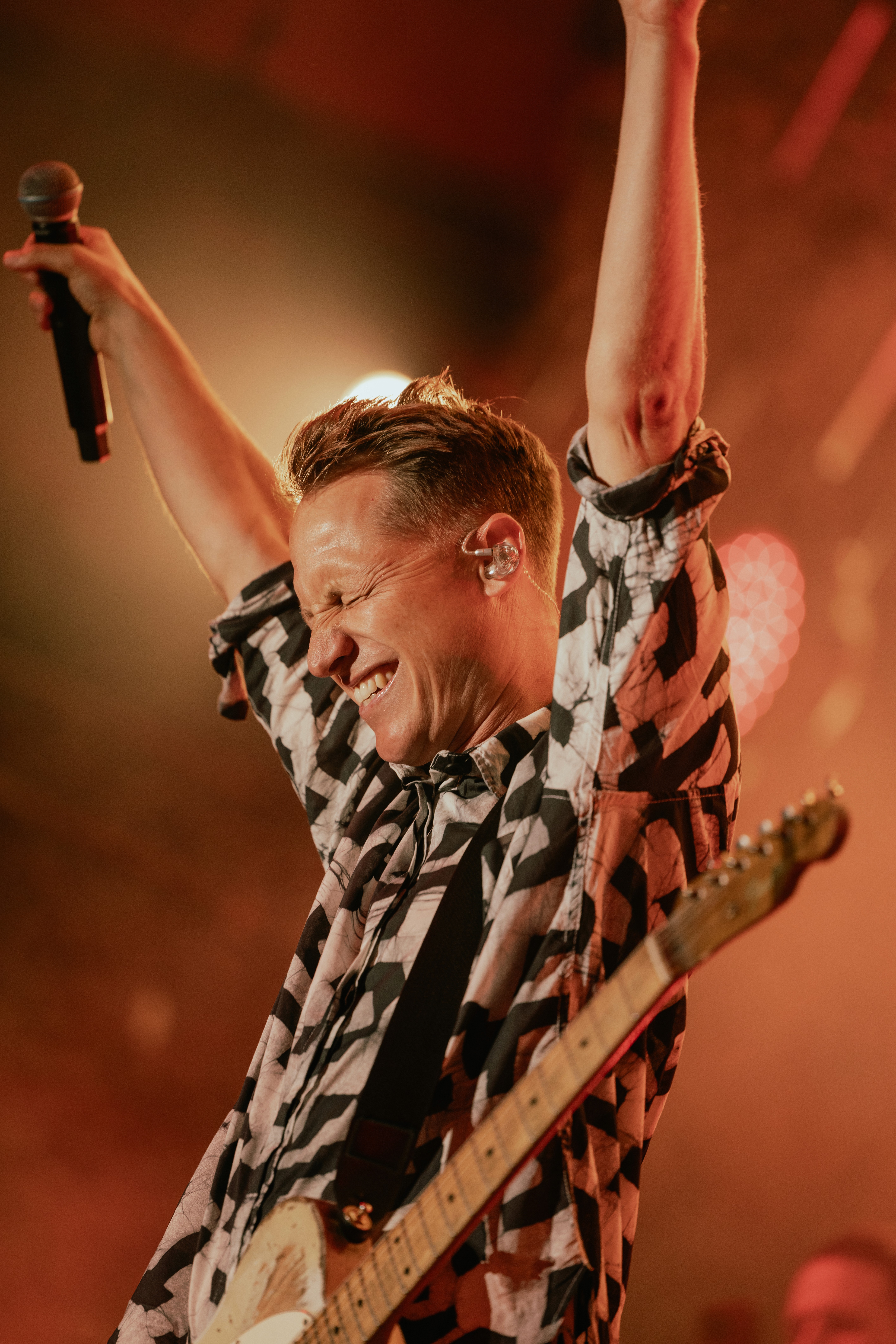 Stylish model in crowd