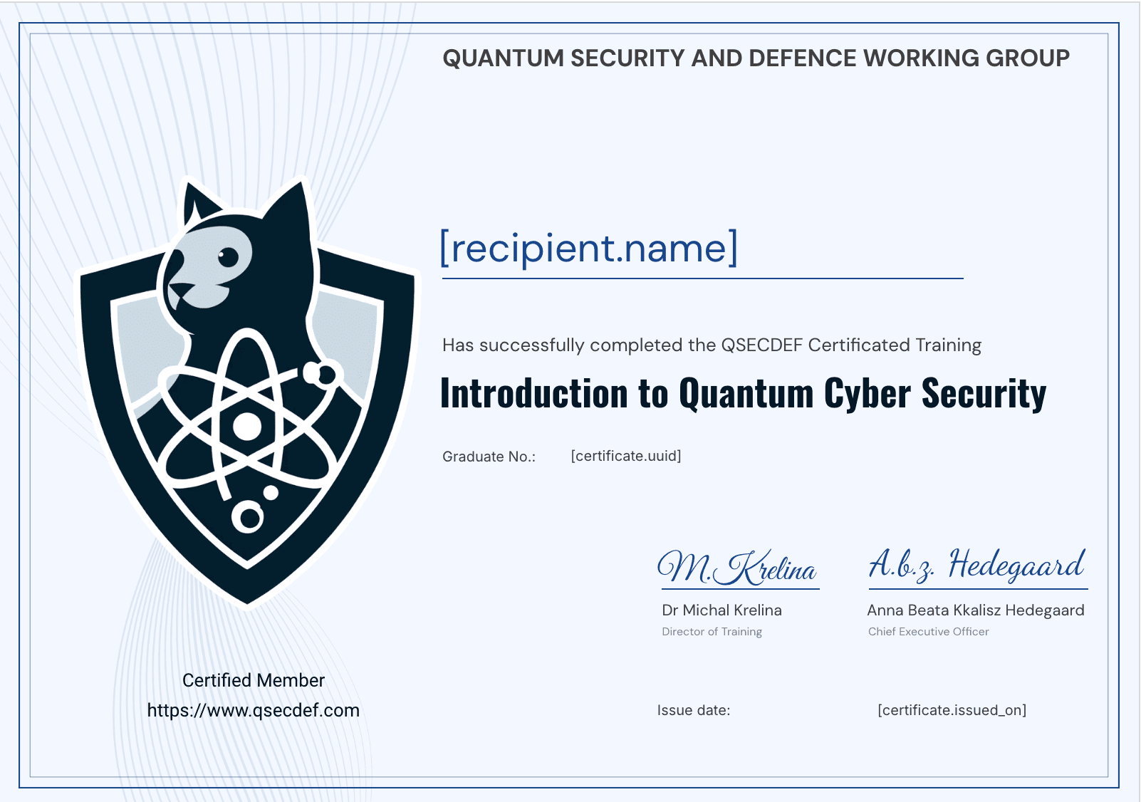 Quantum Cyber Security Training