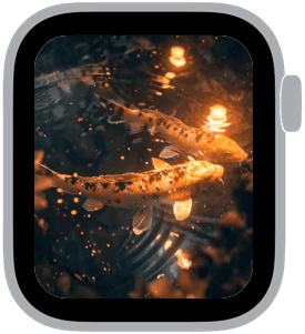koi after dark Apple Watch face preview 4 featuring summer.