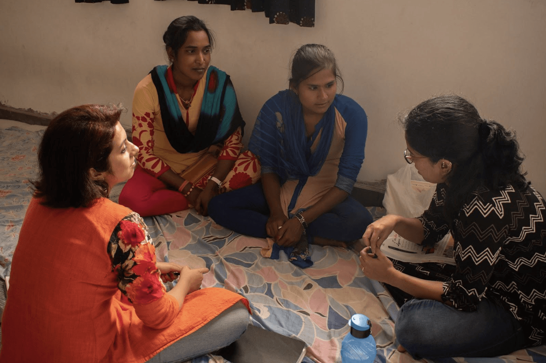 Coach explaining something to an athlete