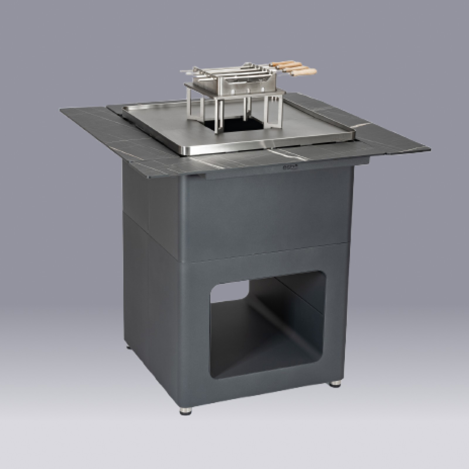Modello 3d del barbecue Santa Maria