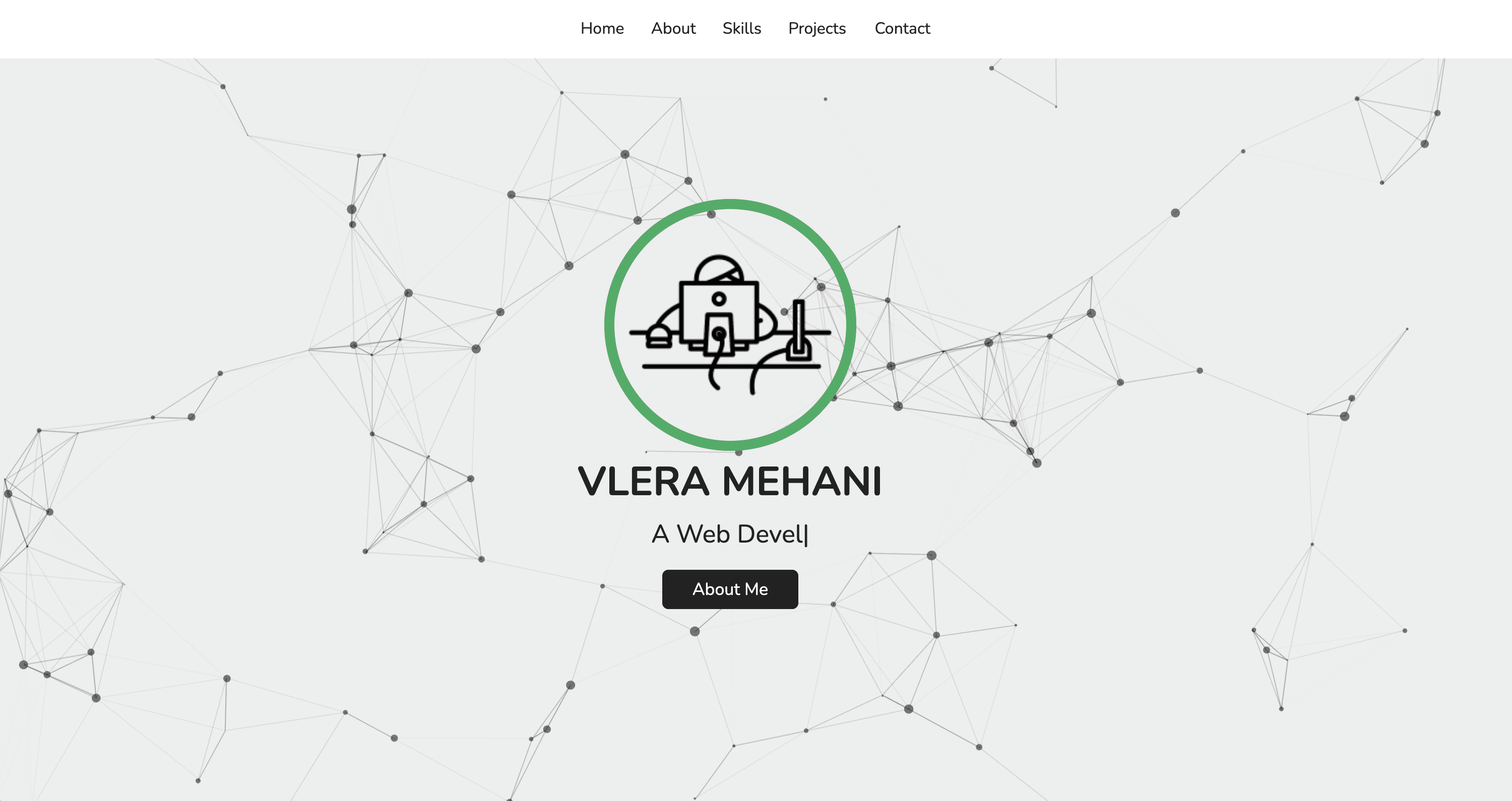 Vlera Mehani old portfolio website