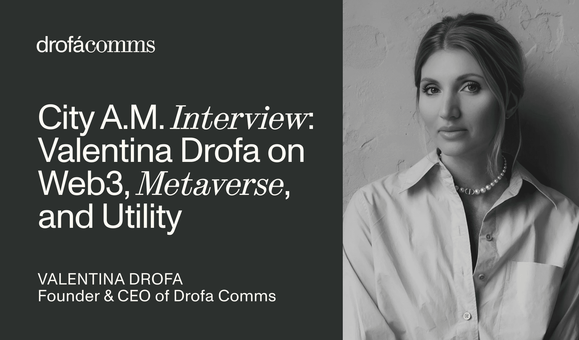 Valentina Drofa on Web3 and Metaverse: A Reality Check