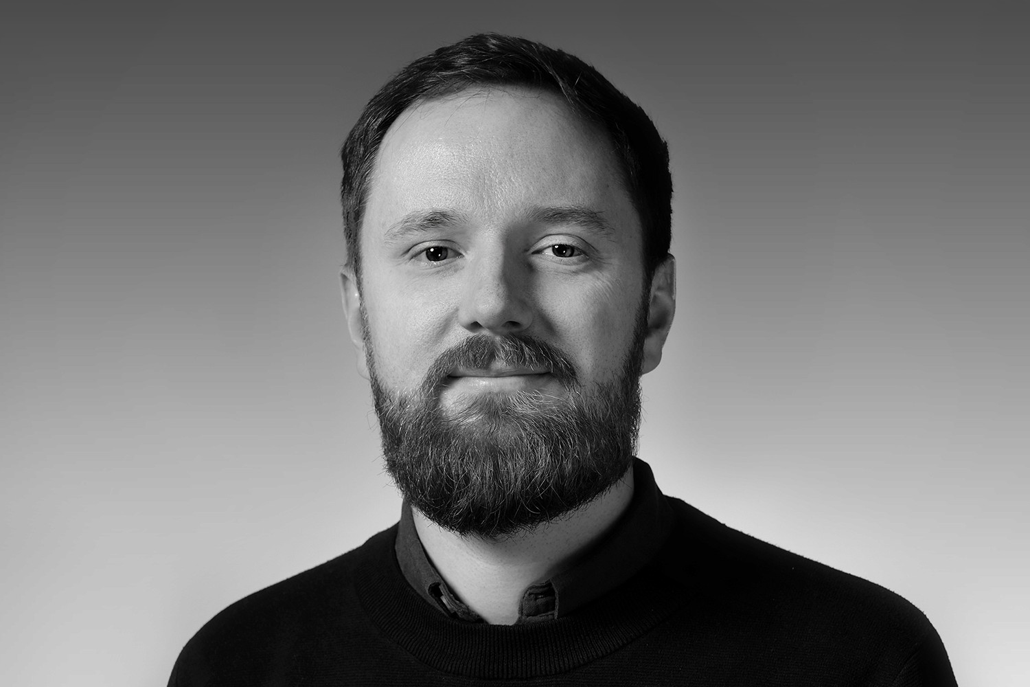 Portrait of man looking to the right